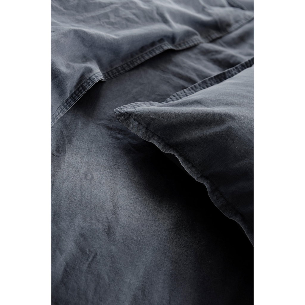 Primera Bettwäsche »Stone-Washed«, im feinen Knitterlook, Renforcé Qualität aus 100% Baumwolle, mit Reißverschluss, pflegeleicht, STANDARD 100 by OEKO-TEX® zertifiziert
