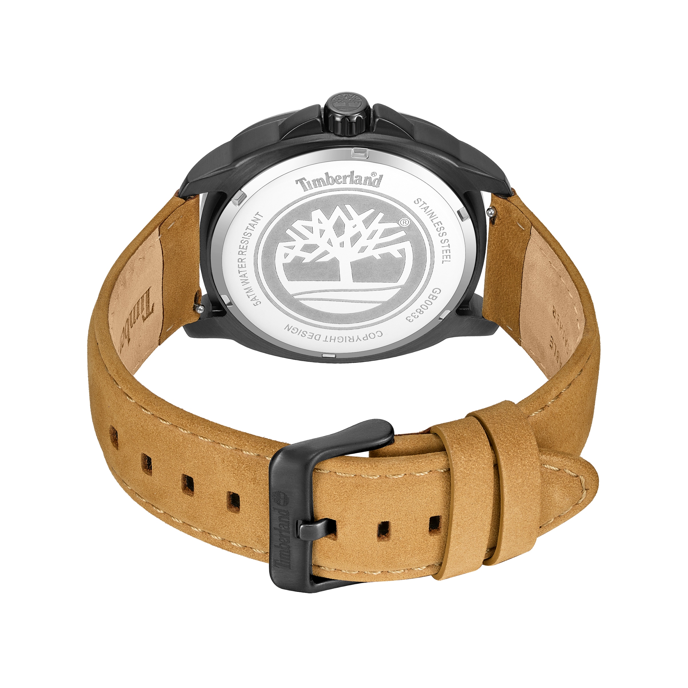 Timberland Quarzuhr »Greenough« Armbanduhr, Herrenuhr, Lederarmband, analog, Tag