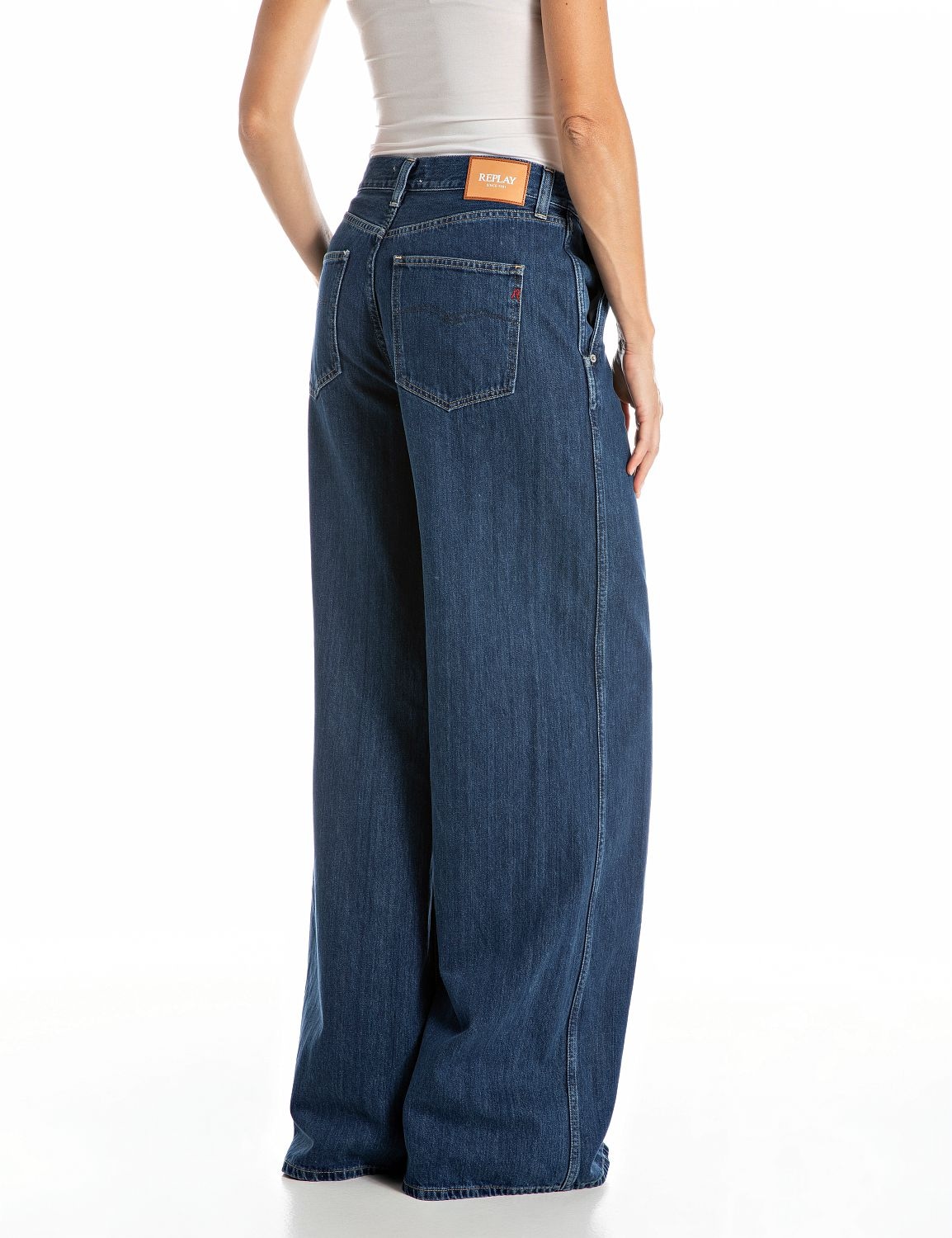 Replay Weite Jeans, in Baumwollqualität