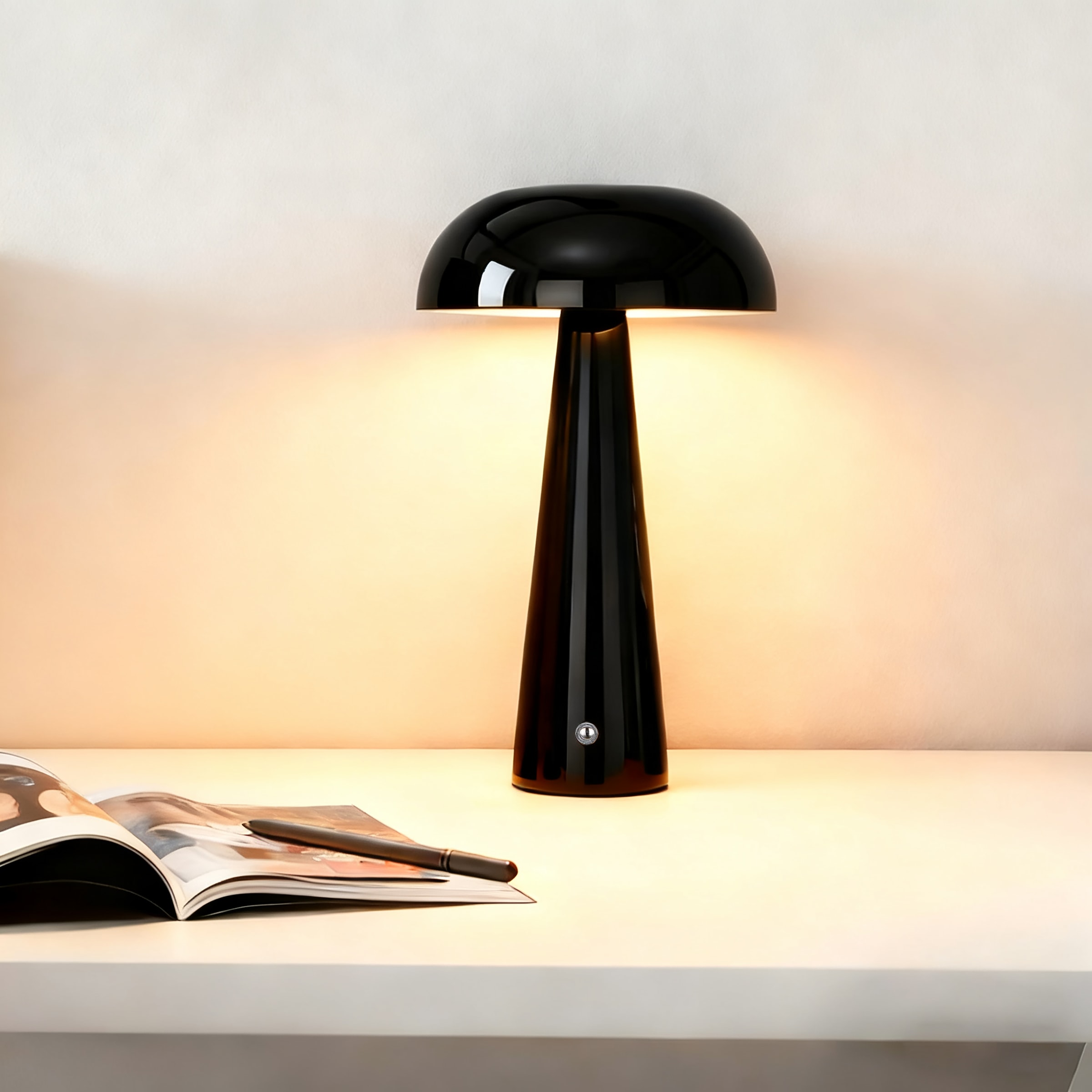 OTTO home LED Tischleuchte »Katniss - Akkuleuchte« LED-Modul 1 Stk. warmweiß - kaltweiß Dimmbar, Farbwechsel, 2600 mAh Akku, USB-C, Akkulampe, Tischlampe