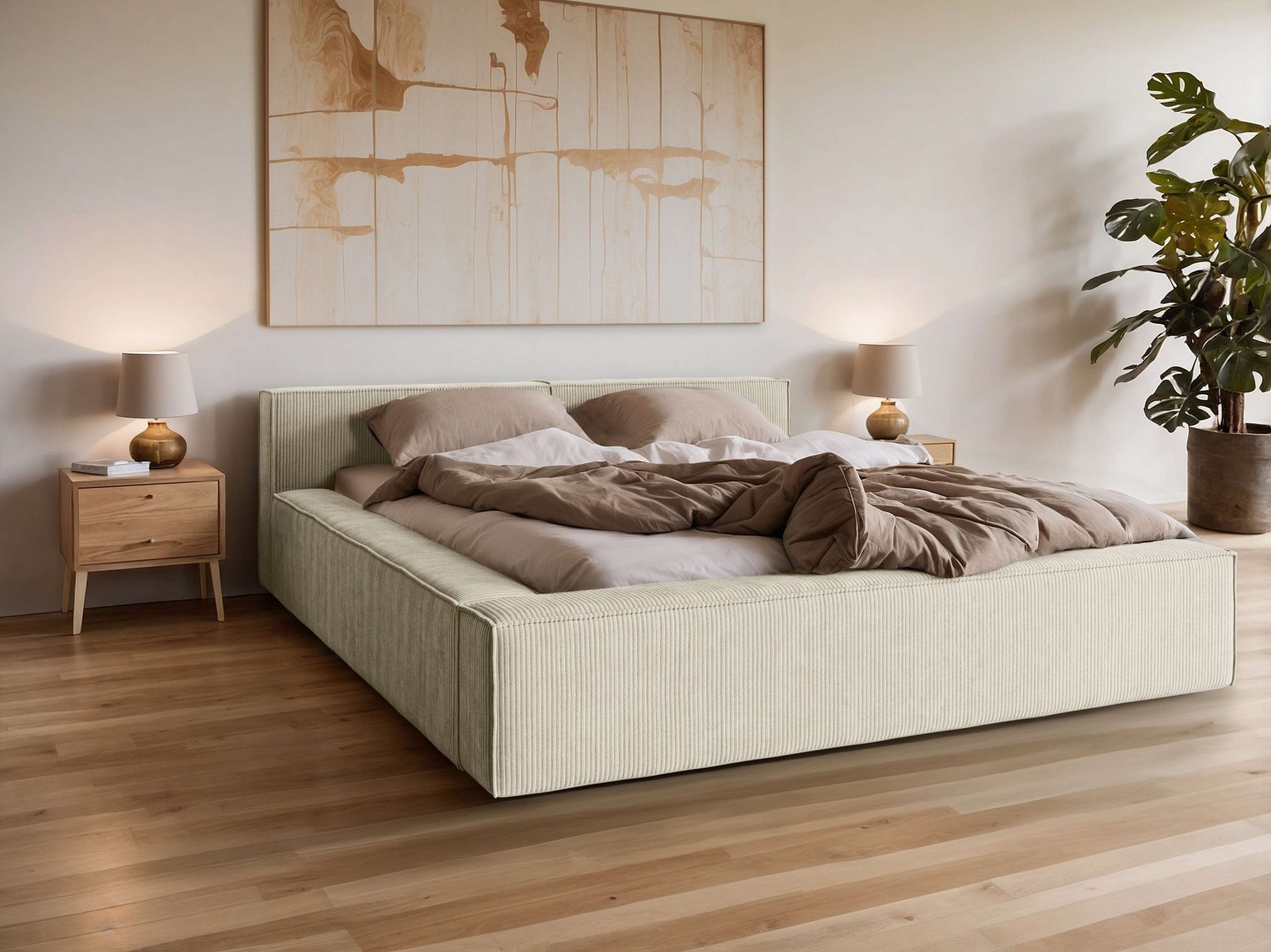 Home affaire Polsterbett »LAUREDA Bettgestell mit Lattenrost, in 4 Breiten- günstig online kaufen