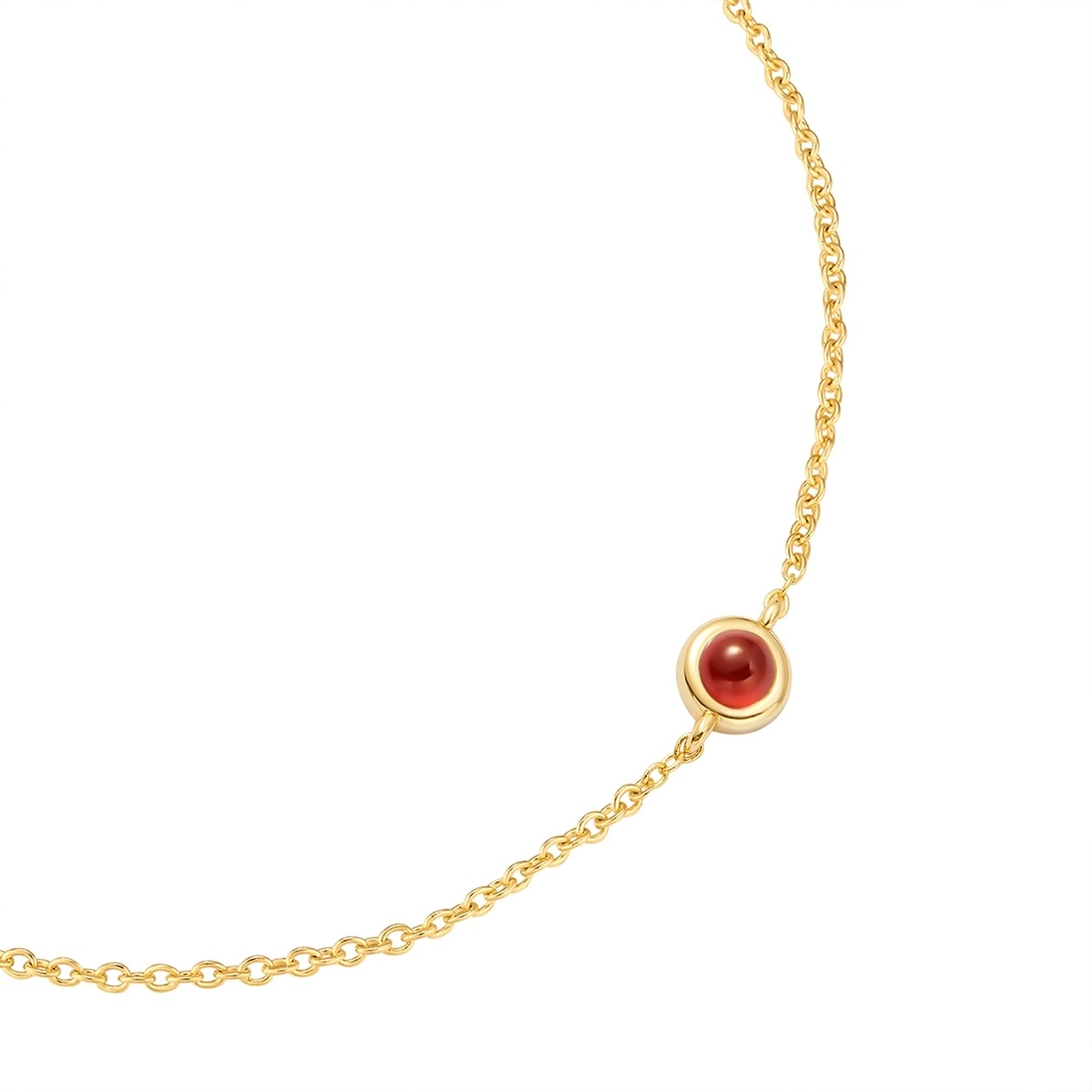 Glanzstücke München Gliederarmband »GSM6023«, (1 tlg.), mit Granat