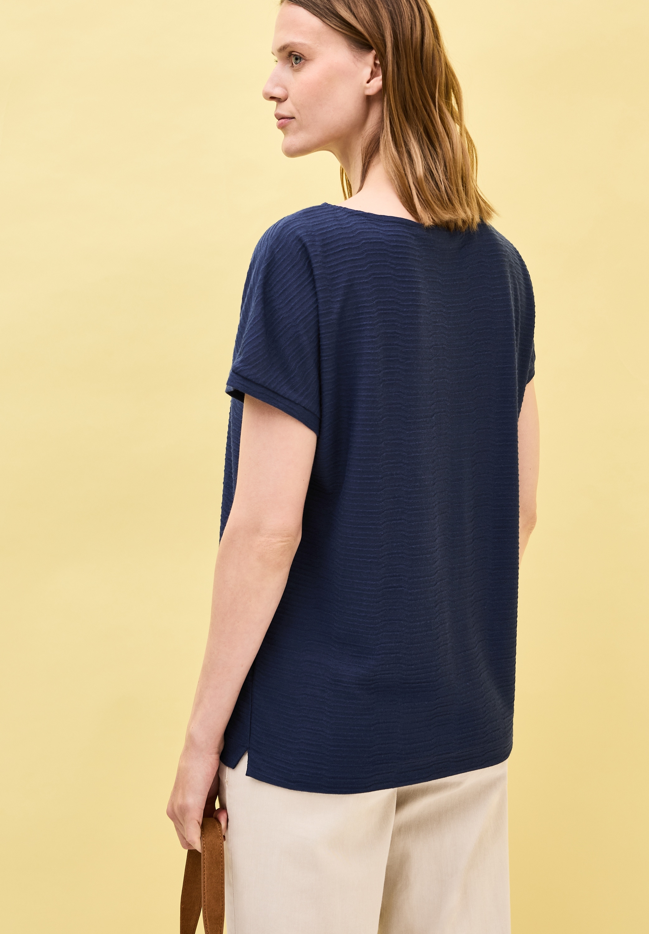 Cecil T-Shirt, mit Streifen-Struktur