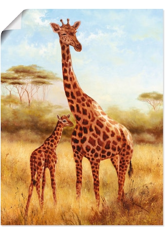 Artland Wandbild »Giraffe«, Wildtiere, (1 St.), in vielen Größen & Produktarten -... kaufen