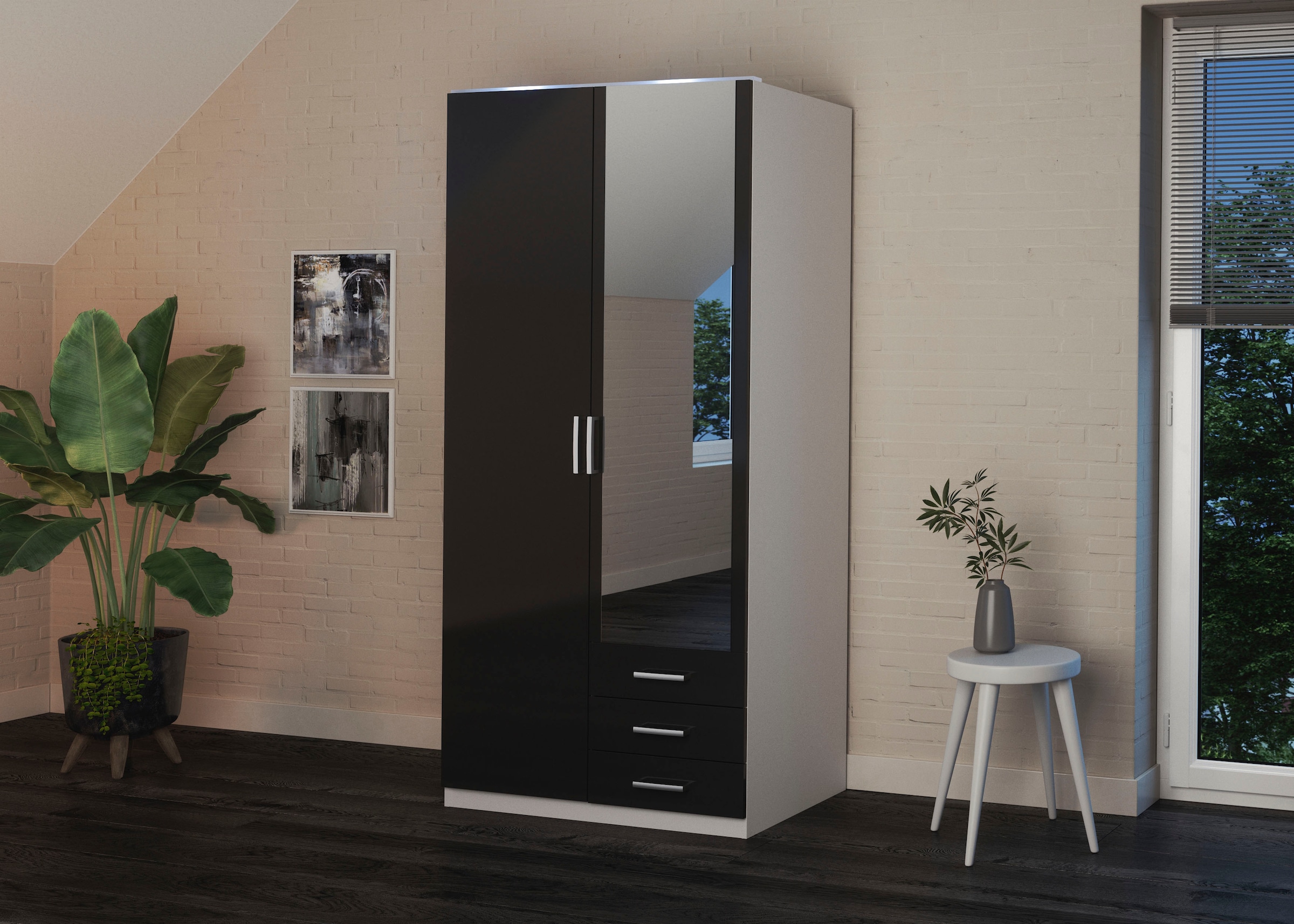 priess Kleiderschrank "Amsterdam" mit oder ohne LED-Beleuchtung günstig online kaufen