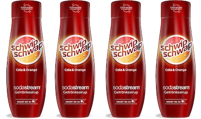 Getränke-Sirup, SchwipSchwap (Cola & Orange), (4 Flaschen)
