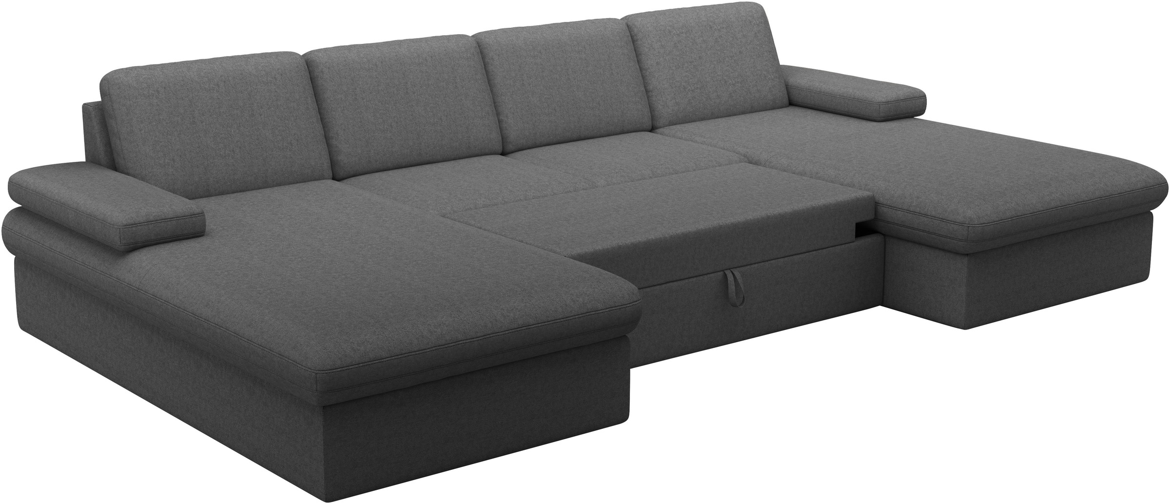 sit&more Wohnlandschaft »Moreno«, mit Armteilverstellung,wahlweise mit Bettfunktion