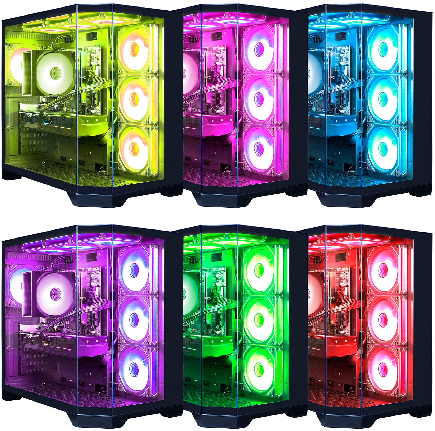 GAMEMAX Gaming-PC »HYPE-A BK 8195 AMD Ryzen 7 9700X 32GB DDR5 1TB SSD RX 9070 XT« Windows 11, DDR5 RAM