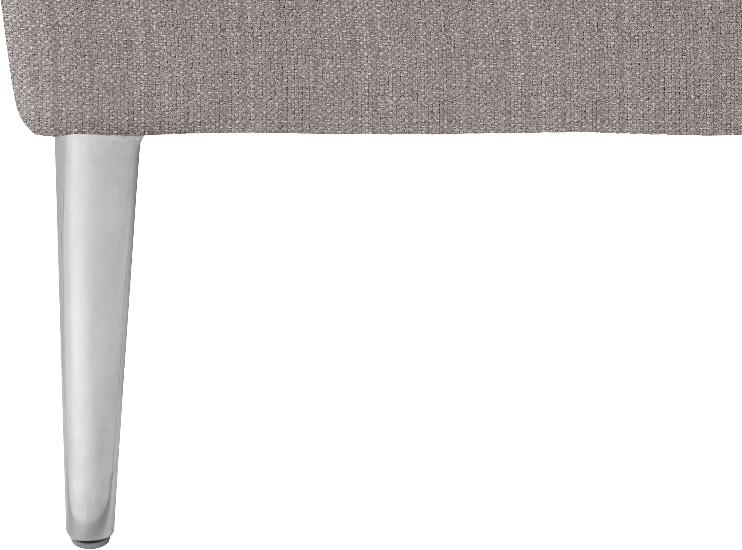W.SCHILLIG Ecksofa »enjoy&MORE, Designsofa, bequem, zeitlos und elegant, L-Form«, mit Sitztiefenverstellung, Füße Chrom glänzend, Breite 340 cm