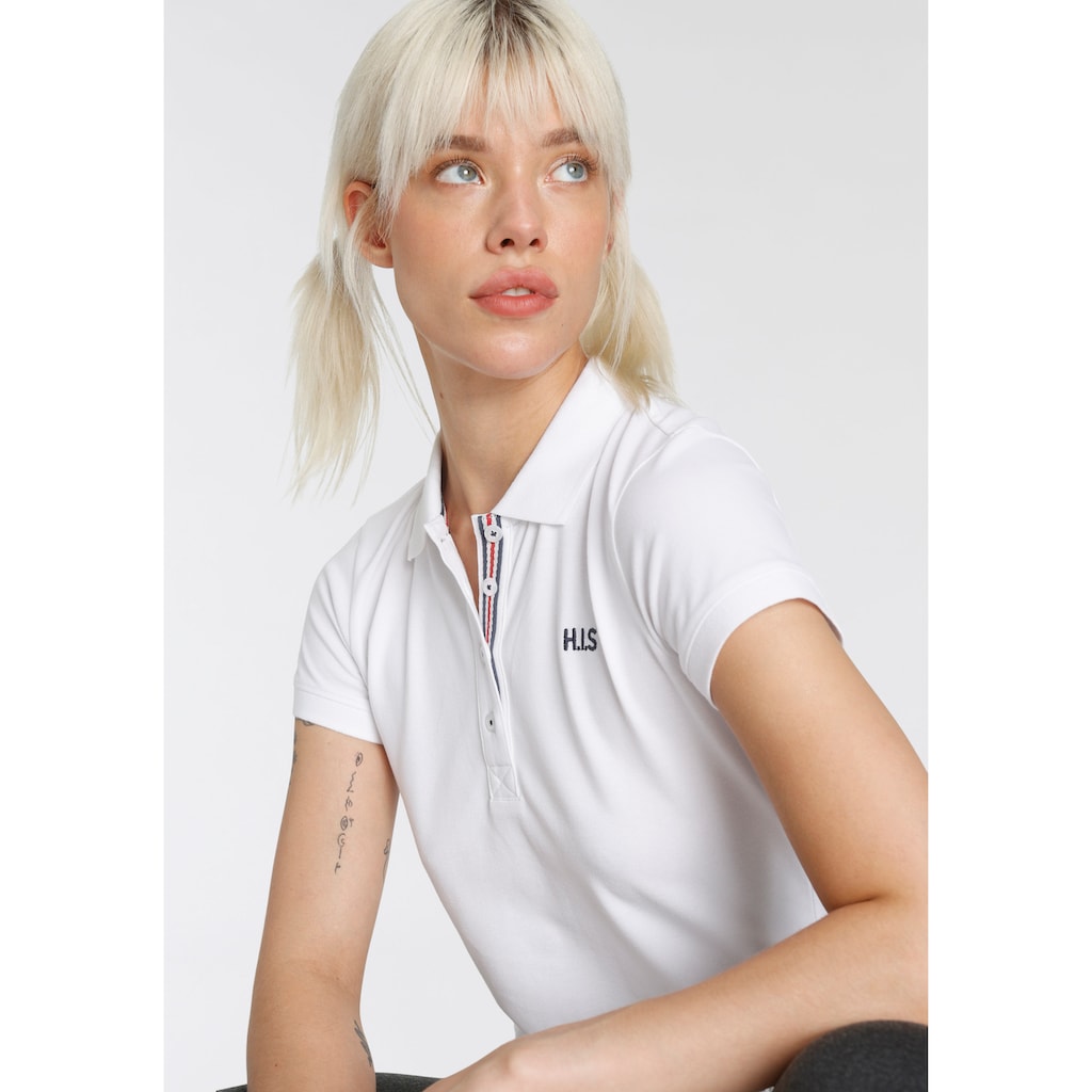 H.I.S Poloshirt, (2er-Pack), aus weicher Pique-Qualität