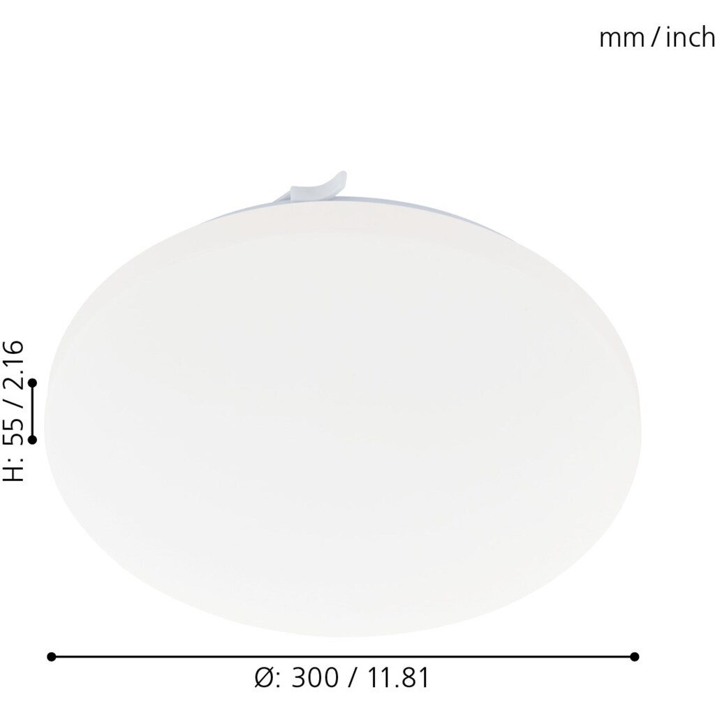 EGLO LED Deckenleuchte »FRANIA-A«,  Ø30 cm, dimmbar, inkl. Fernbedienung