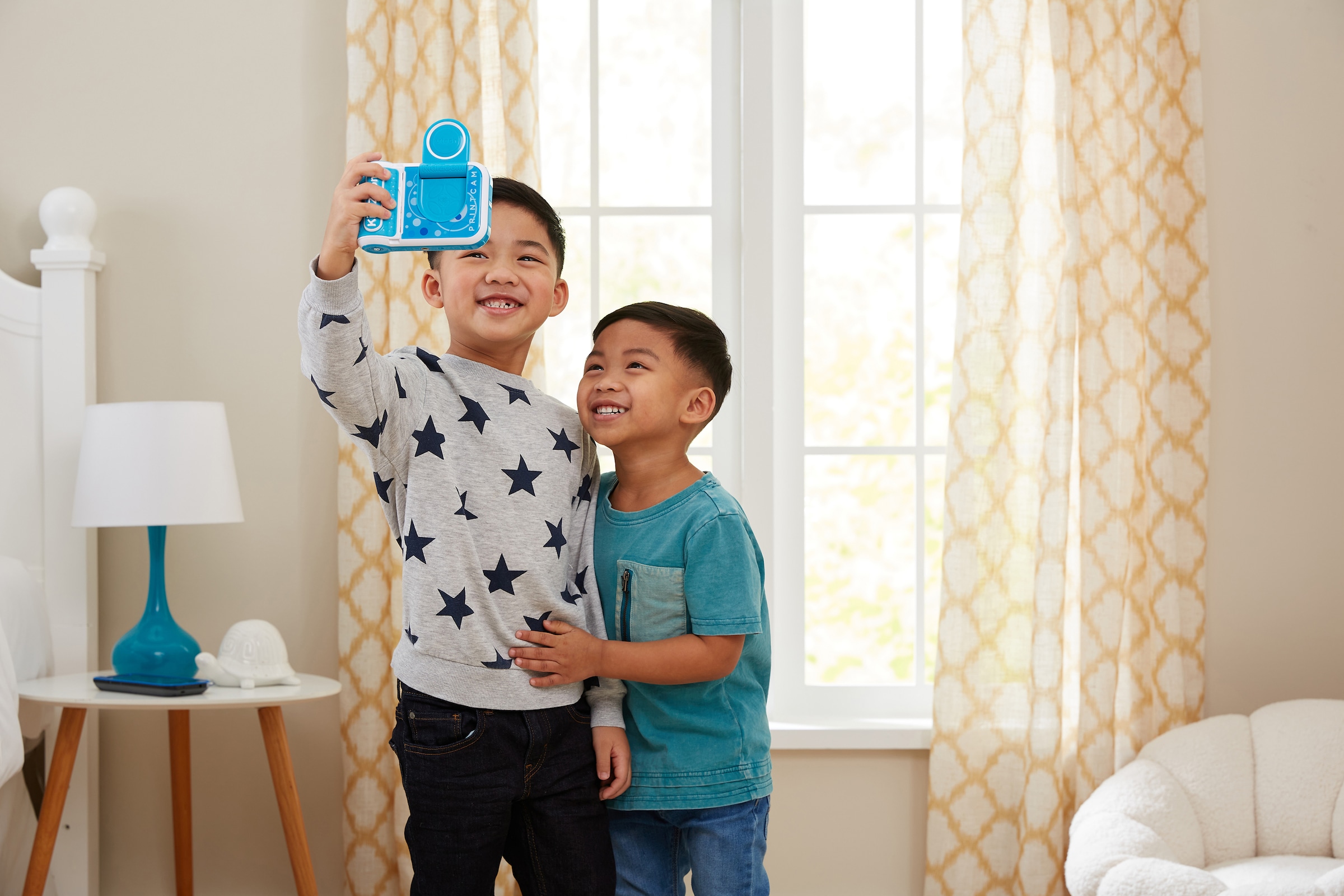 Vtech® Kinderkamera »KidiZoom Print Cam, blau«, 5 MP, mit eingebautem Thermodrucker