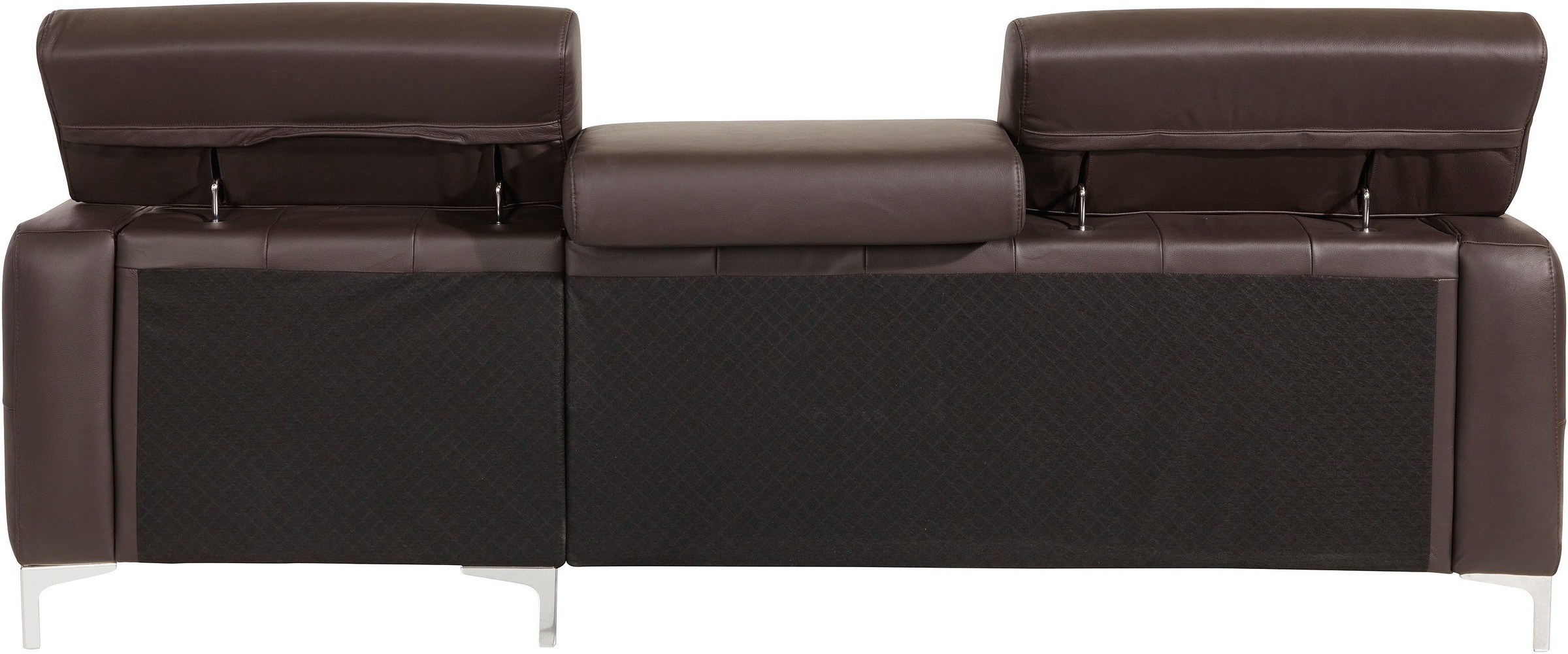 COTTA Polstergarnitur »Sammy L-Form«, (Set), Set bestehend aus: Ecksofa mit Kopfteilverstellung & Hocker