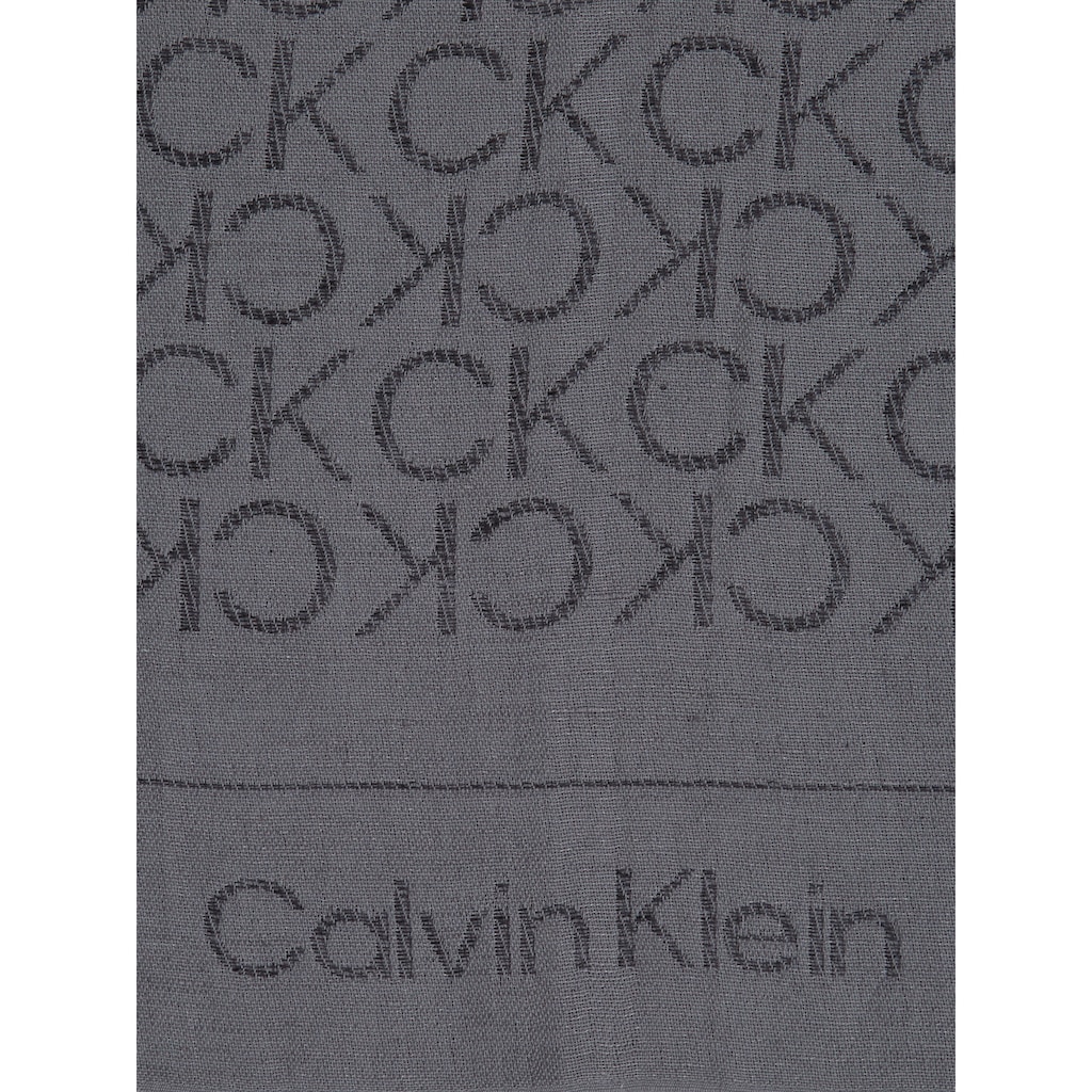 Calvin Klein Modeschal »JACQUARD LINEN STOLE 70X180«