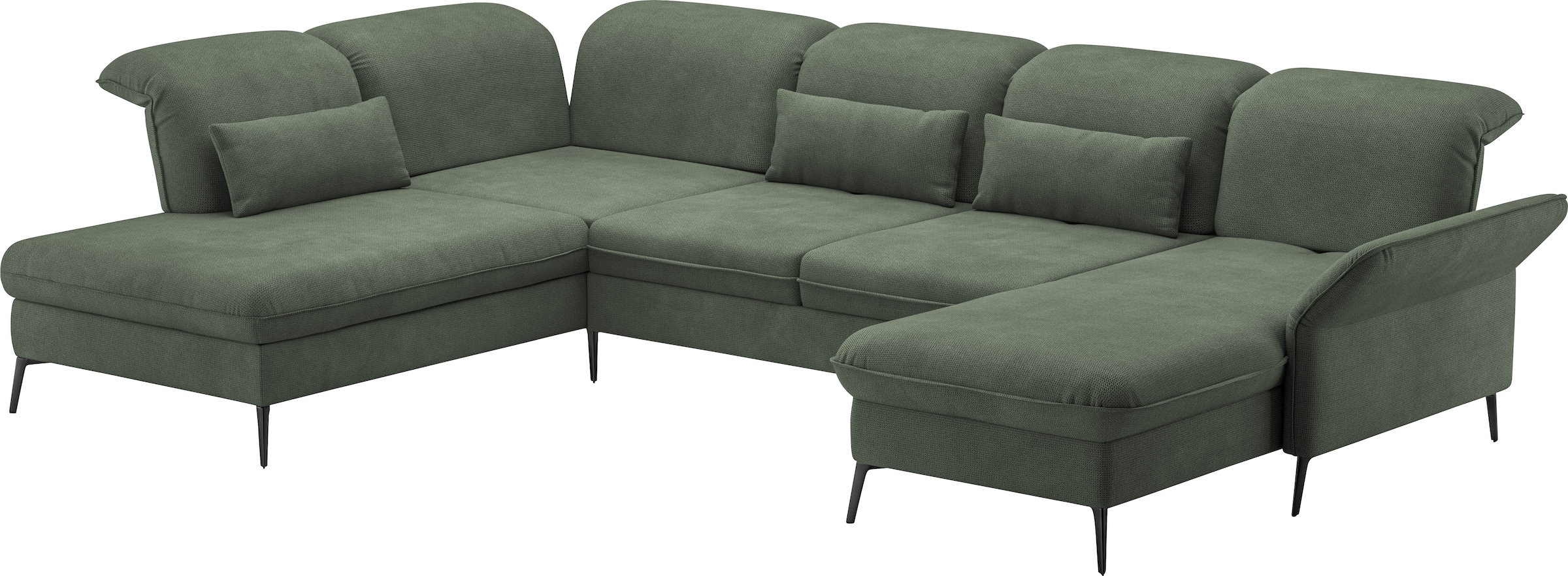 sit&more Wohnlandschaft »Emely«, mit Sitztiefenverstellung optional mit Bettfunktion und Bettkasten