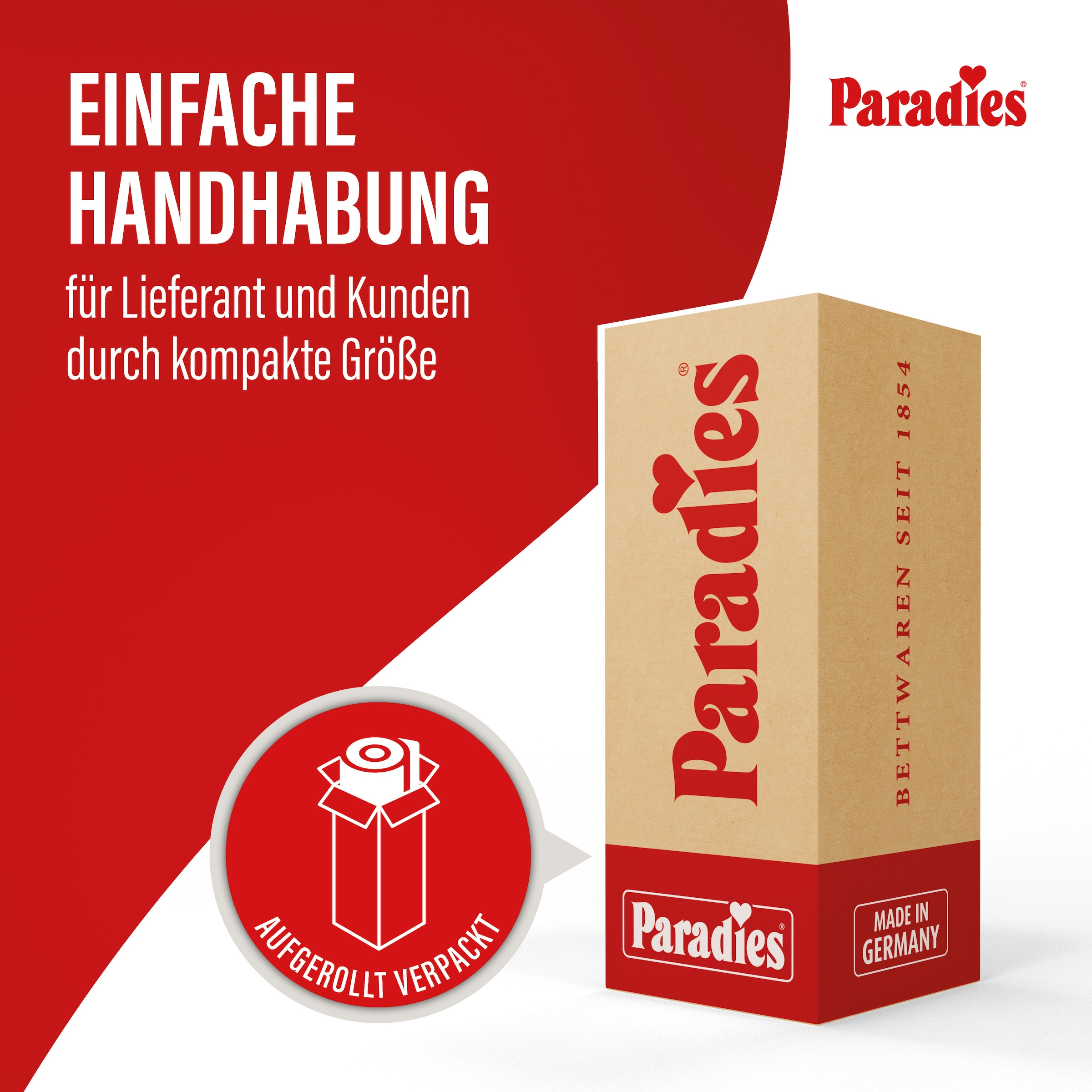 Paradies Kaltschaummatratze »Neuheit: Paradies Perfekta KS, 90x200, 140x200 cm & weitere Größen« 22 cm hoch Raumgewicht: 35 kg/m³ 1 Stk. tlg. Maximaler Komfort mit Memoryschaum und Klimaregulierung