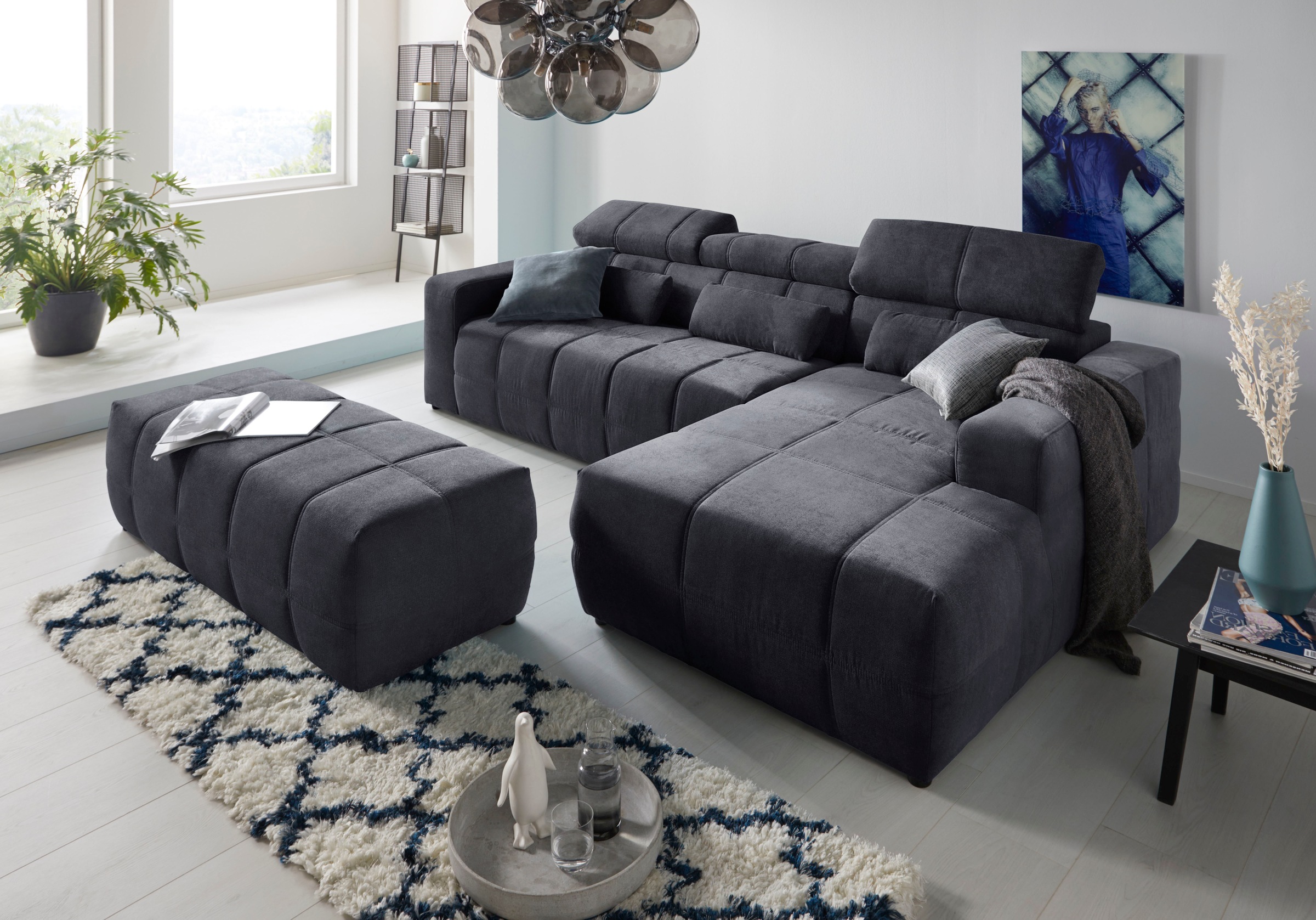 DOMO collection Ecksofa »Brandon große Ausführung B/T/H: 289/177/80 cm, auc günstig online kaufen