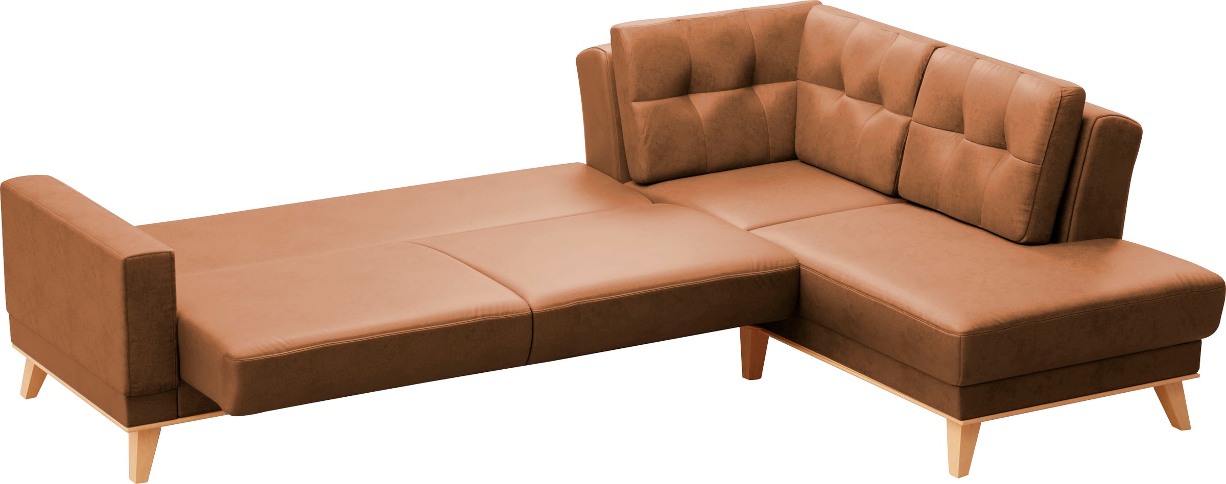 sit&more Ecksofa »Lavida L-Form«, wahlweise mit Kippfunktion und Bettkasten