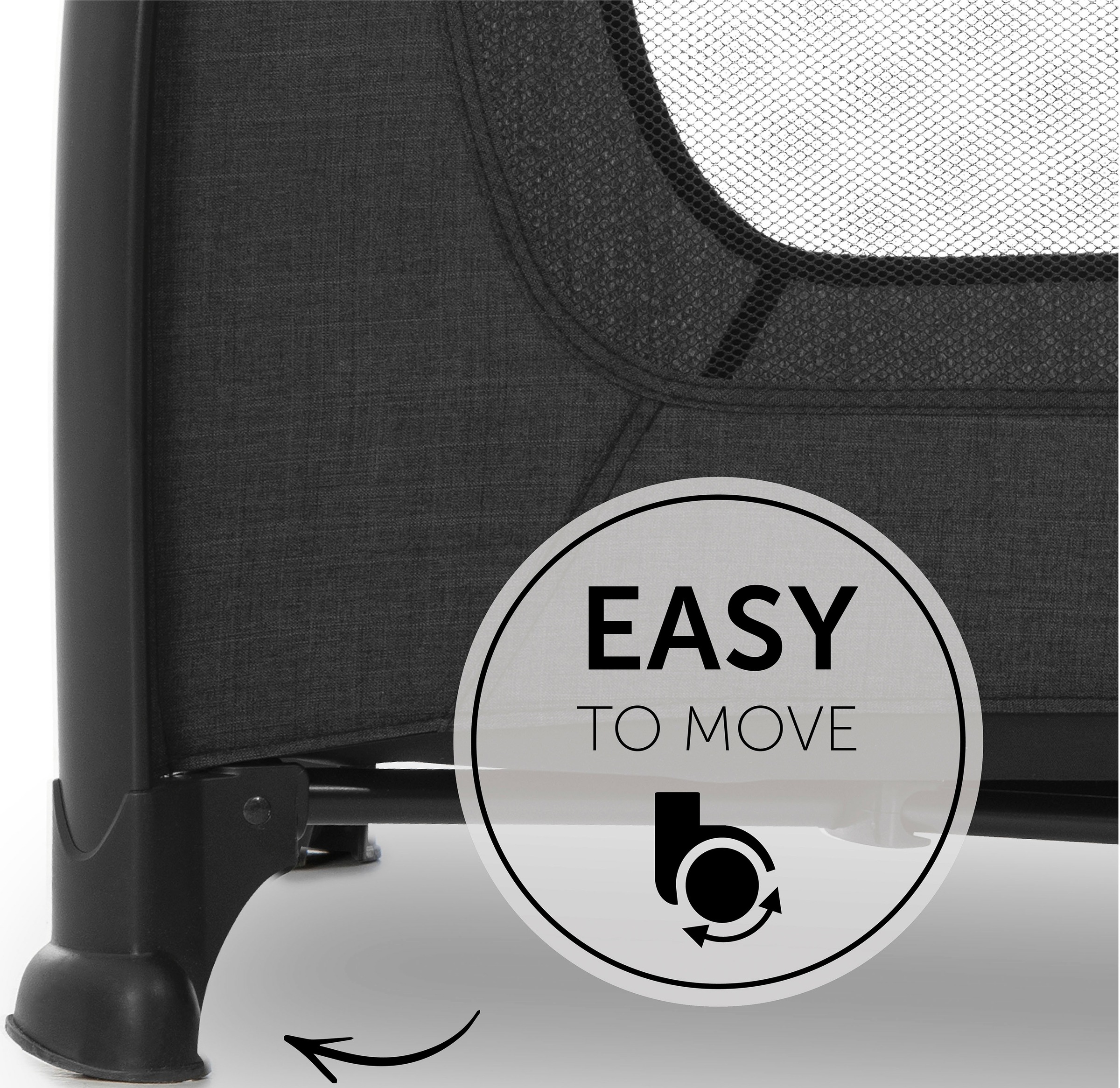 Hauck Baby-Reisebett »Play N Relax Center - melange black«, inkl. Transporttasche