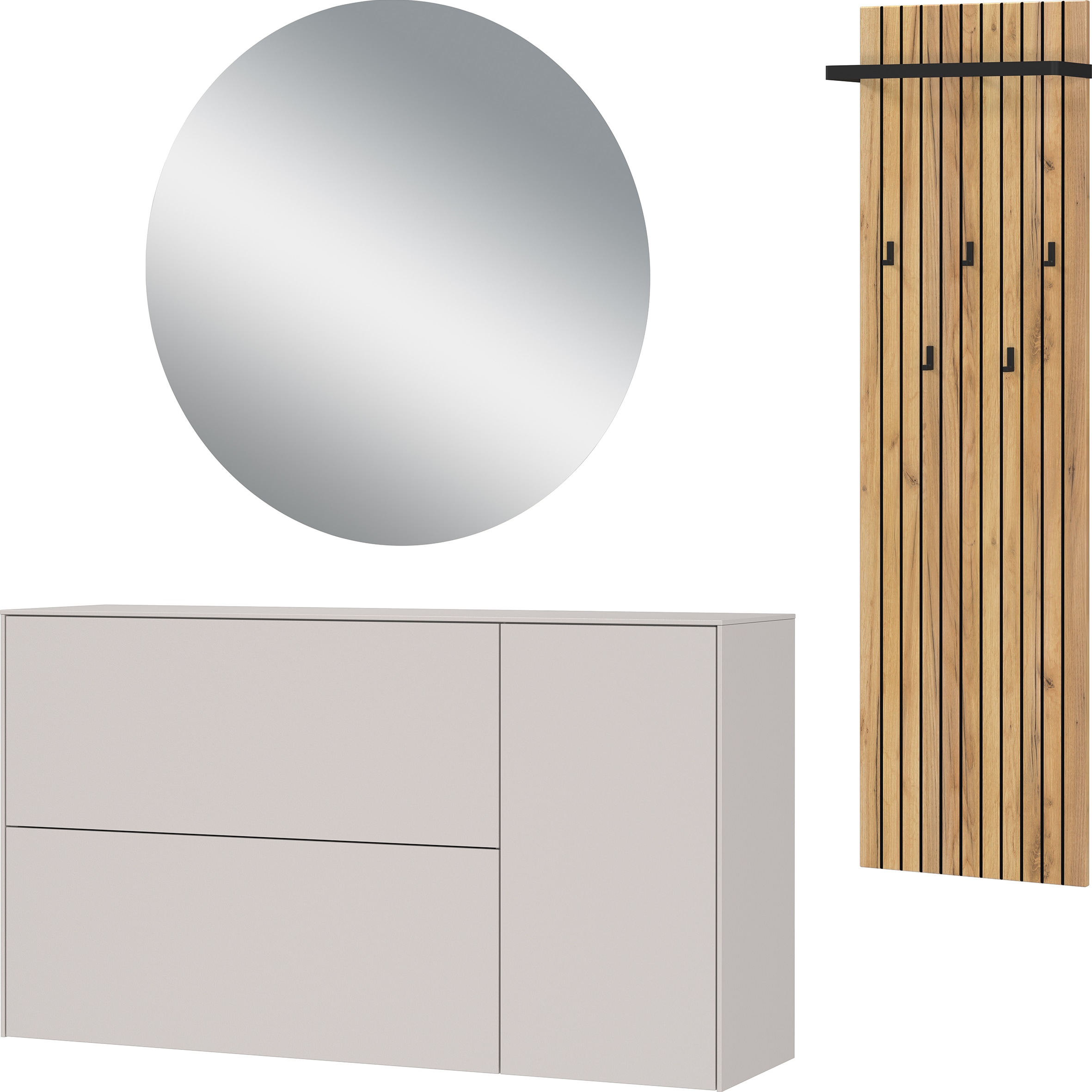 GERMANIA Garderoben-Set »GW-Lomena« 3 Stk. tlg. Tür rechts- und links monti günstig online kaufen