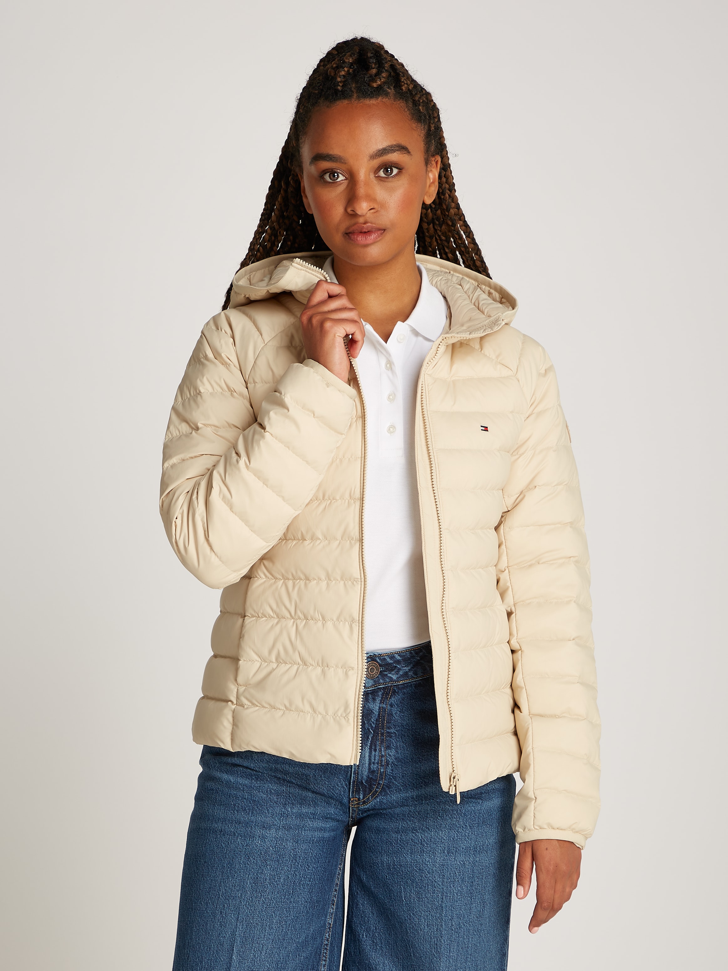 Tommy Hilfiger Steppjacke »SPORTY LW DOWN JACKET«, mit Kapuze, mit leichter Wattierung