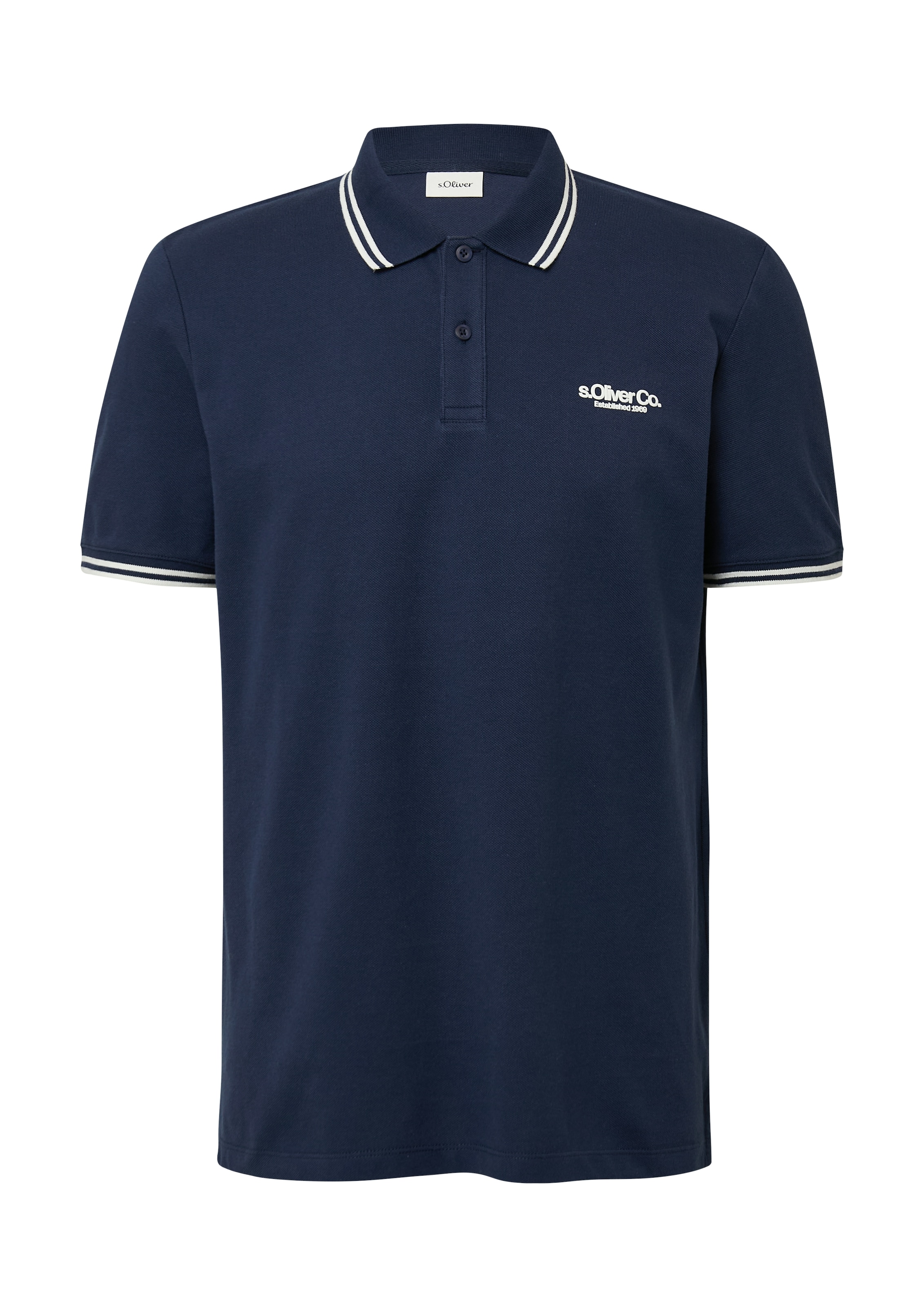 s.Oliver Poloshirt, mit Logo Schriftzug