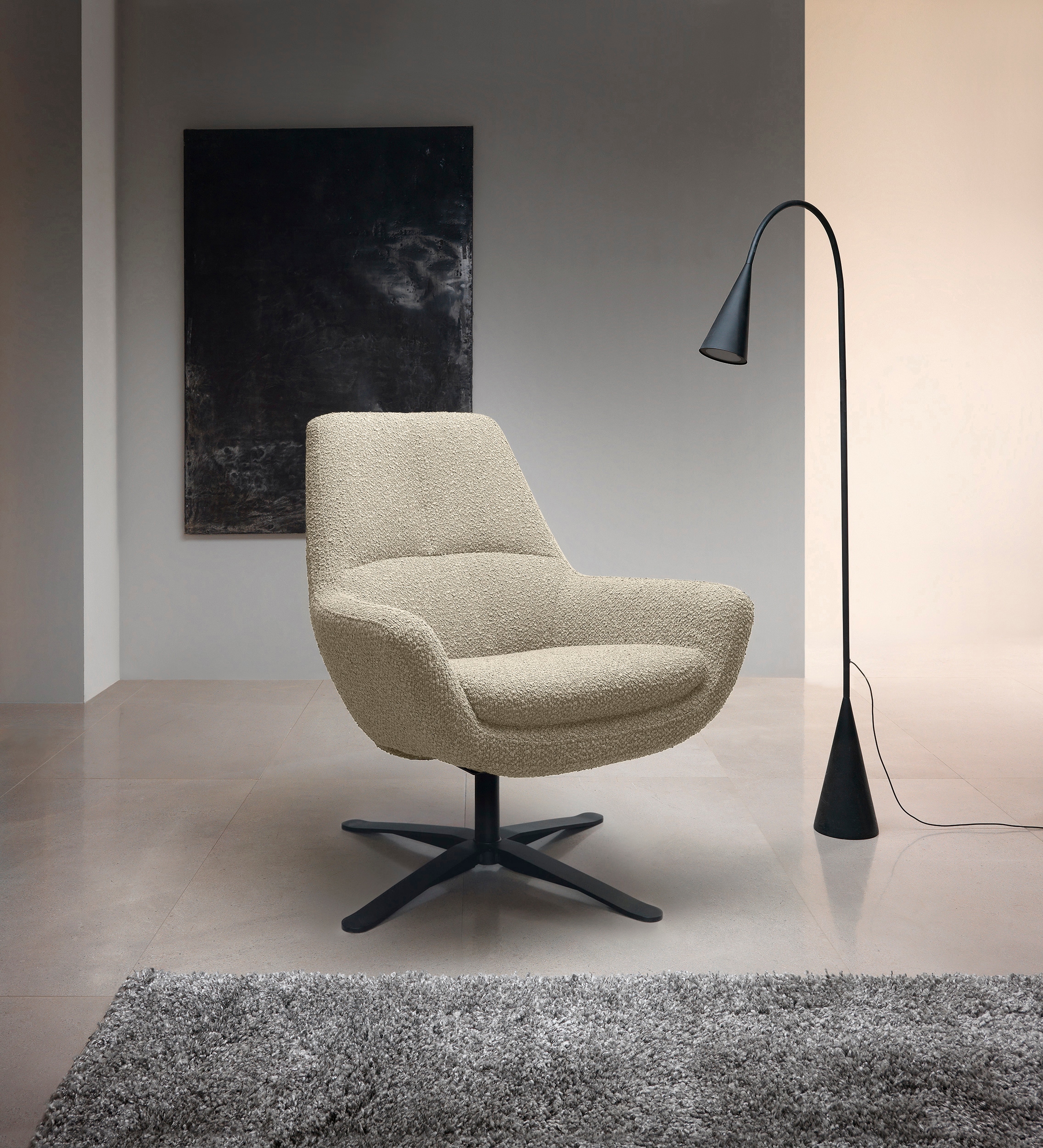 BETYPE Drehsessel »Be Organic Standard Back, Loungesessel«, in elegantem De günstig online kaufen