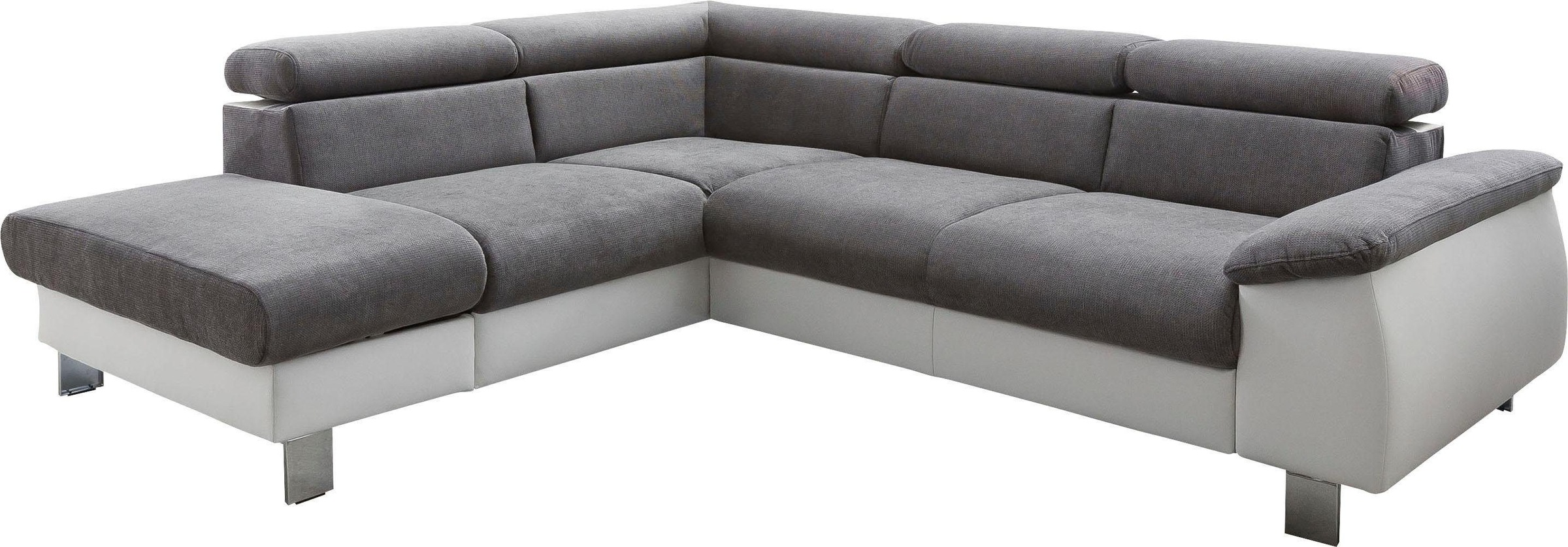 COTTA Ecksofa »Komaris L-Form, B: 249 cm« mit Kopfteilverstellung, optional günstig online kaufen