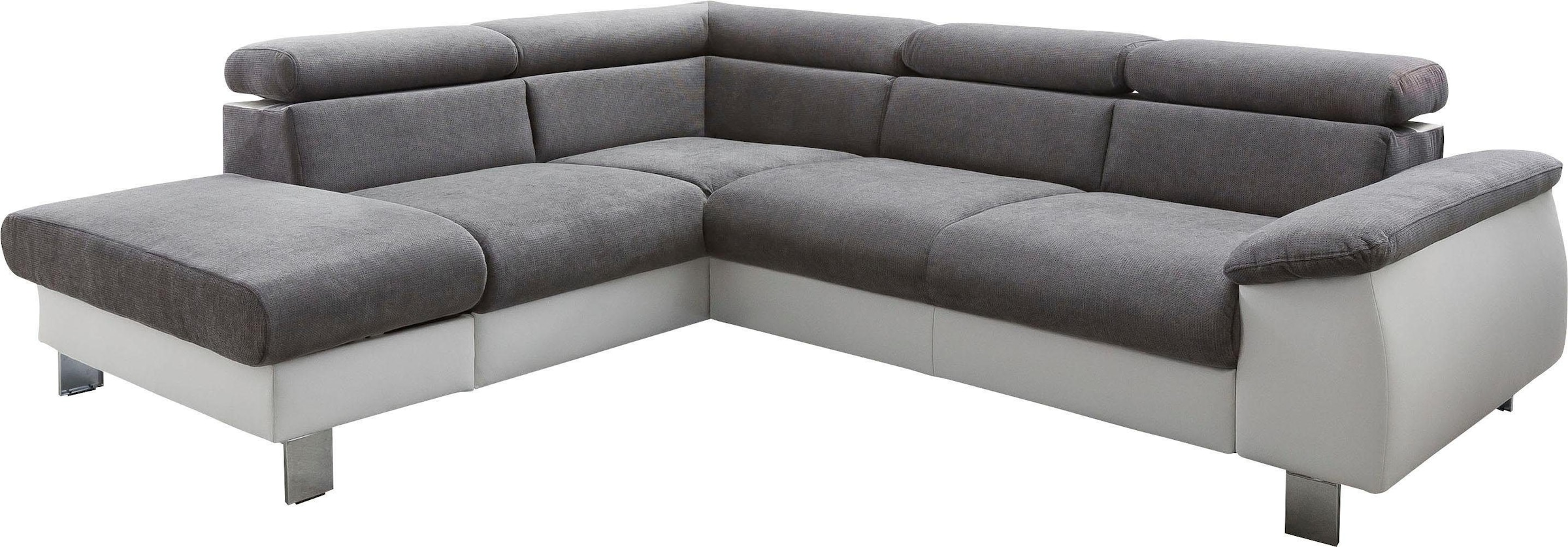 COTTA Ecksofa »Komaris L-Form mit Kopfteilverstellung«, wahlweise mit Bettf günstig online kaufen