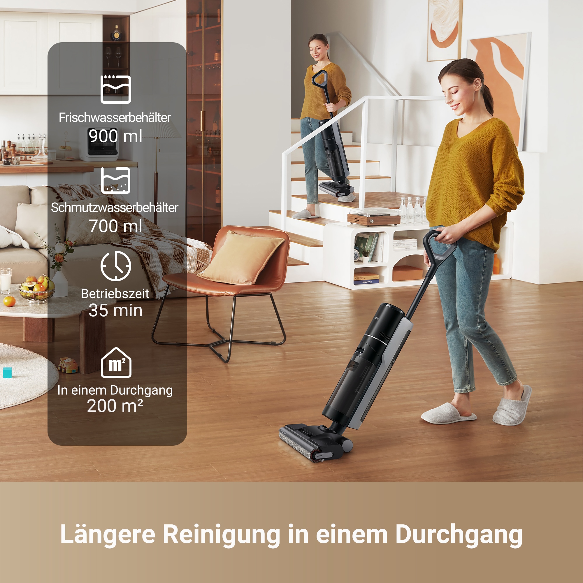 Dreame Nass-Trocken-Sauger »Dreame H12 Pro Ultra«, mit 16.000 Pa, Selbstreinigungsfunktion mit 60° heißem Wasser