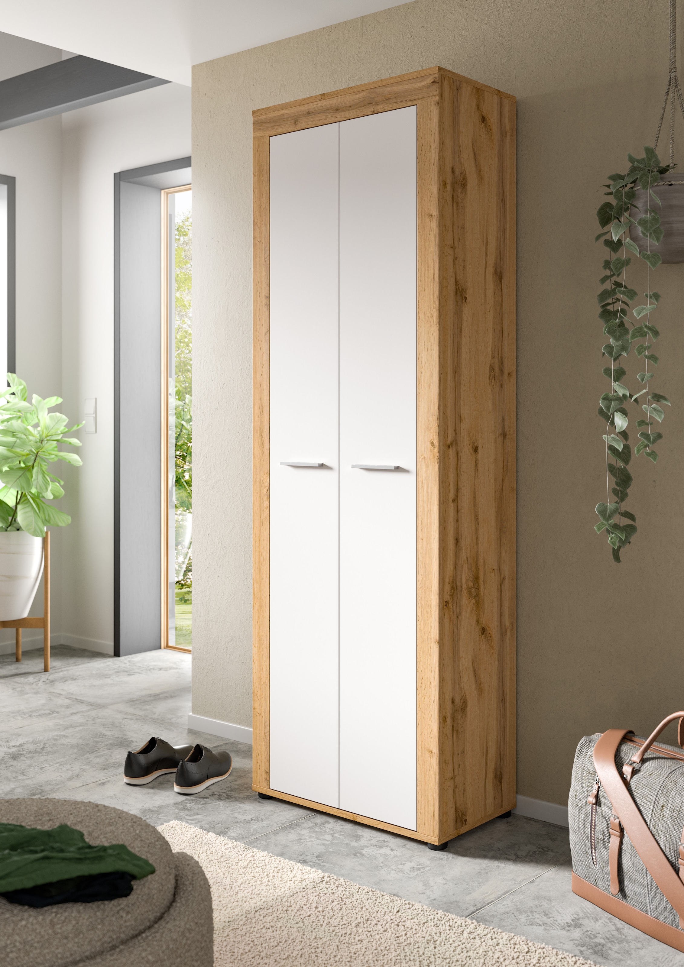 INOSIGN Garderobenschrank »Aosta«, (1 St.), Garderobenschrank, Höhe 191 cm, Garderobe, Flur, Schrank