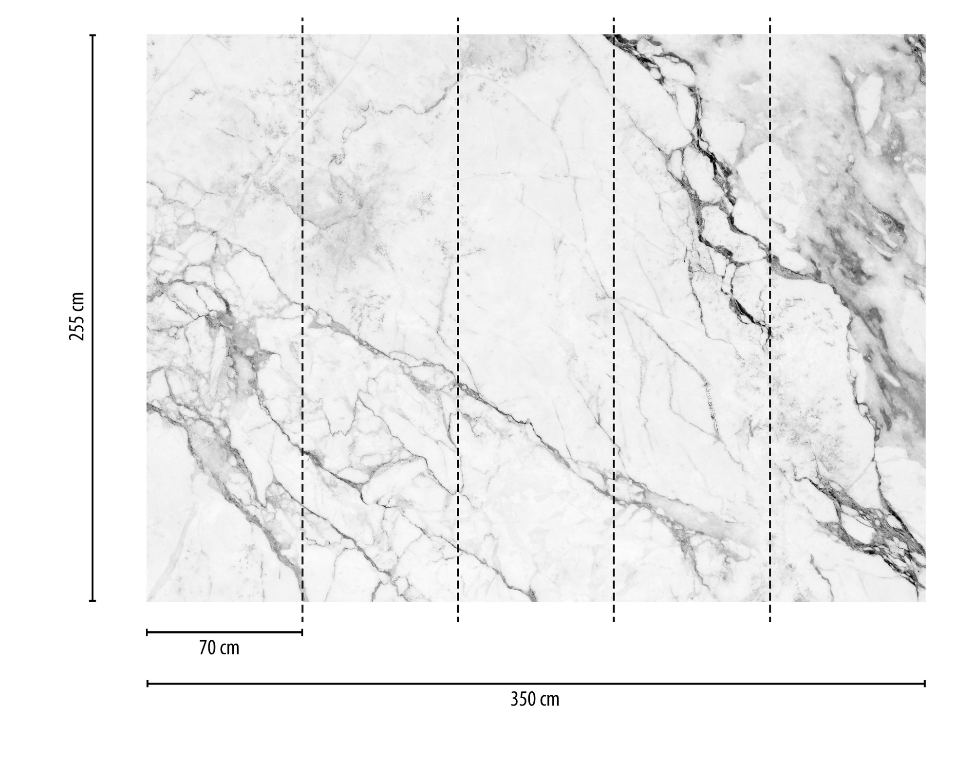 A.S. Création Vliestapete »Fototapete Marmoroptik Weiß Grau Natursteinmuste günstig online kaufen