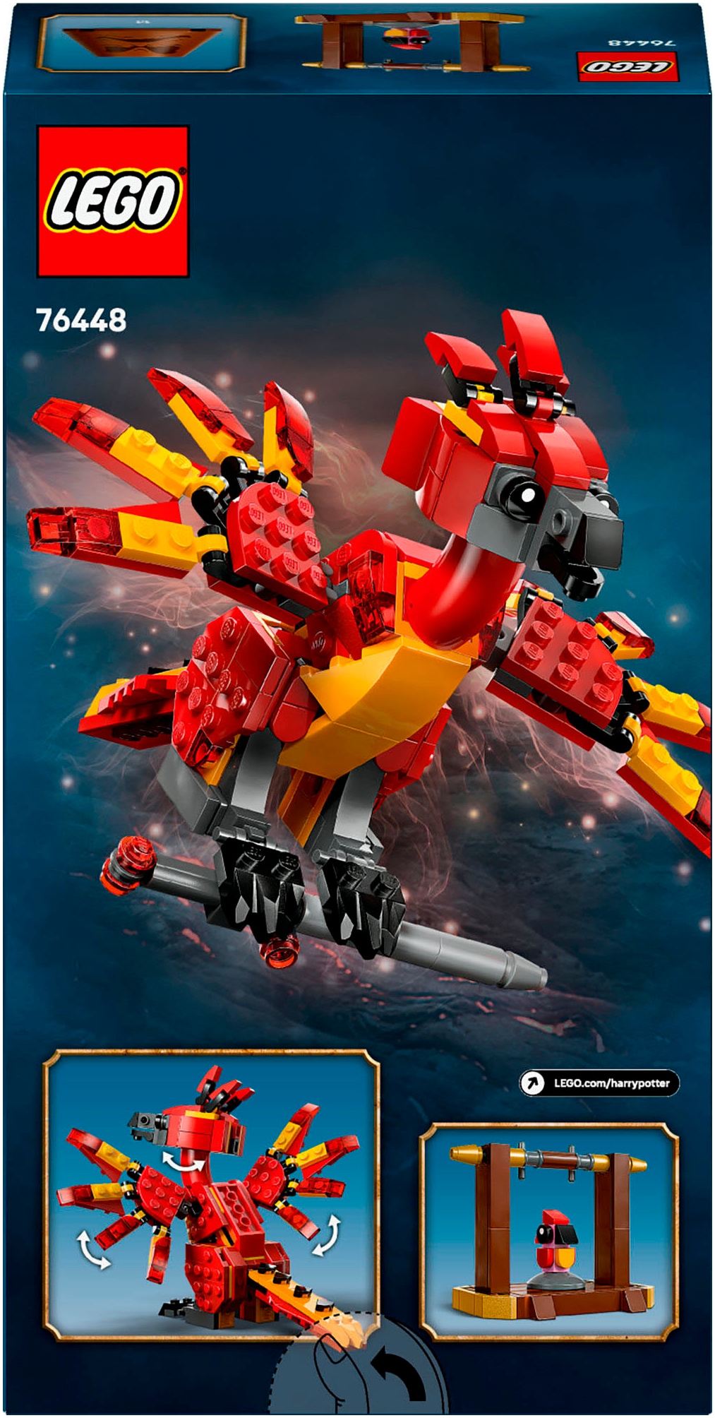 LEGO® Konstruktionsspielsteine »Fawkes: Dumbledores Phönix (76448), LEGO Harry Potter™«, (299 St.), Made in Europe