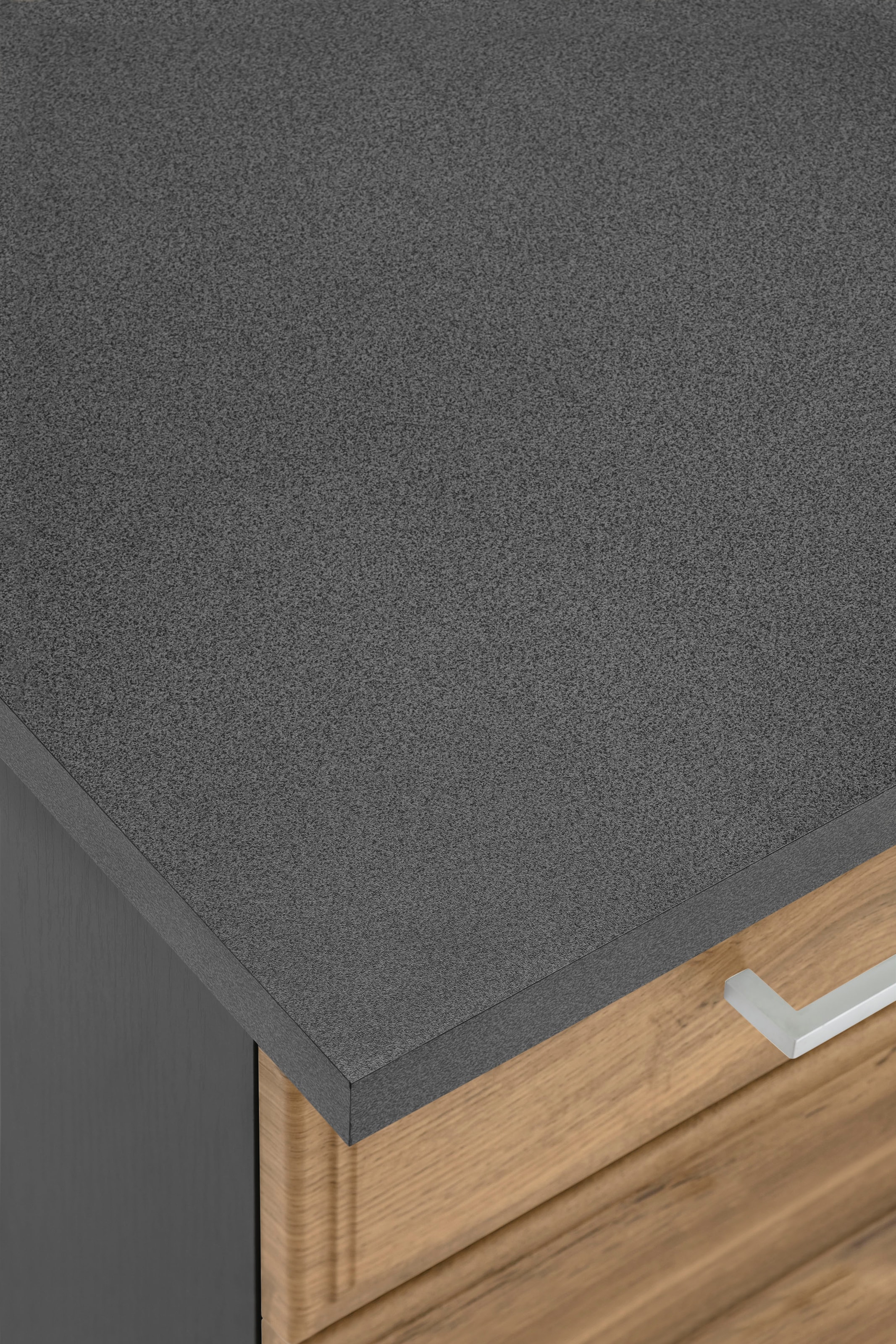 HELD MÖBEL Küchenzeile »Stockholm«, Breite 210 cm, mit hochwertigen MDF Fronten im Landhaus-Stil