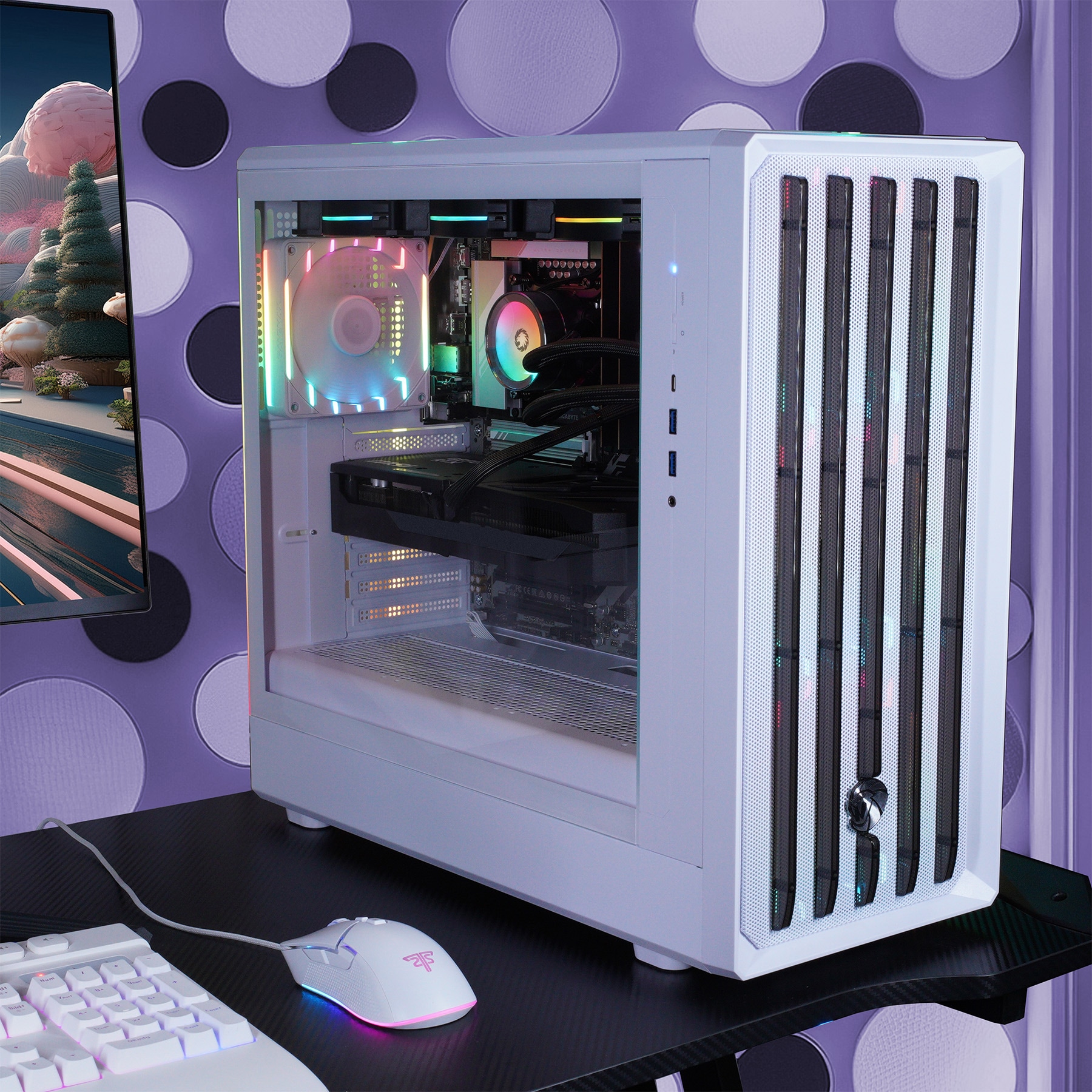 GAMEMAX Gaming-PC »CLAW WH 8115 AMD Ryzen 7 9700X 32GB DDR5 1TB SSD RX 9070 XT« DDR5 RAM, Windows 11, Wasserkühlung