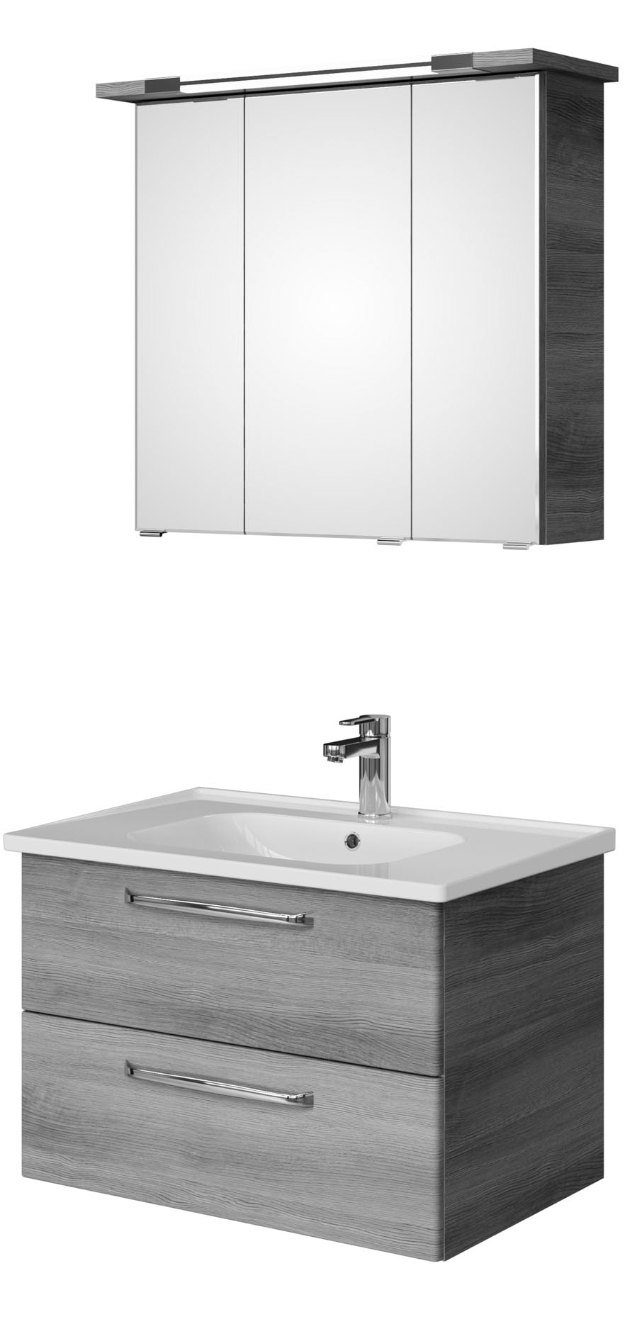 Saphir Badmöbel-Set »Trentino 2-teilig Keramik-Waschtisch, Spiegelschrank m günstig online kaufen