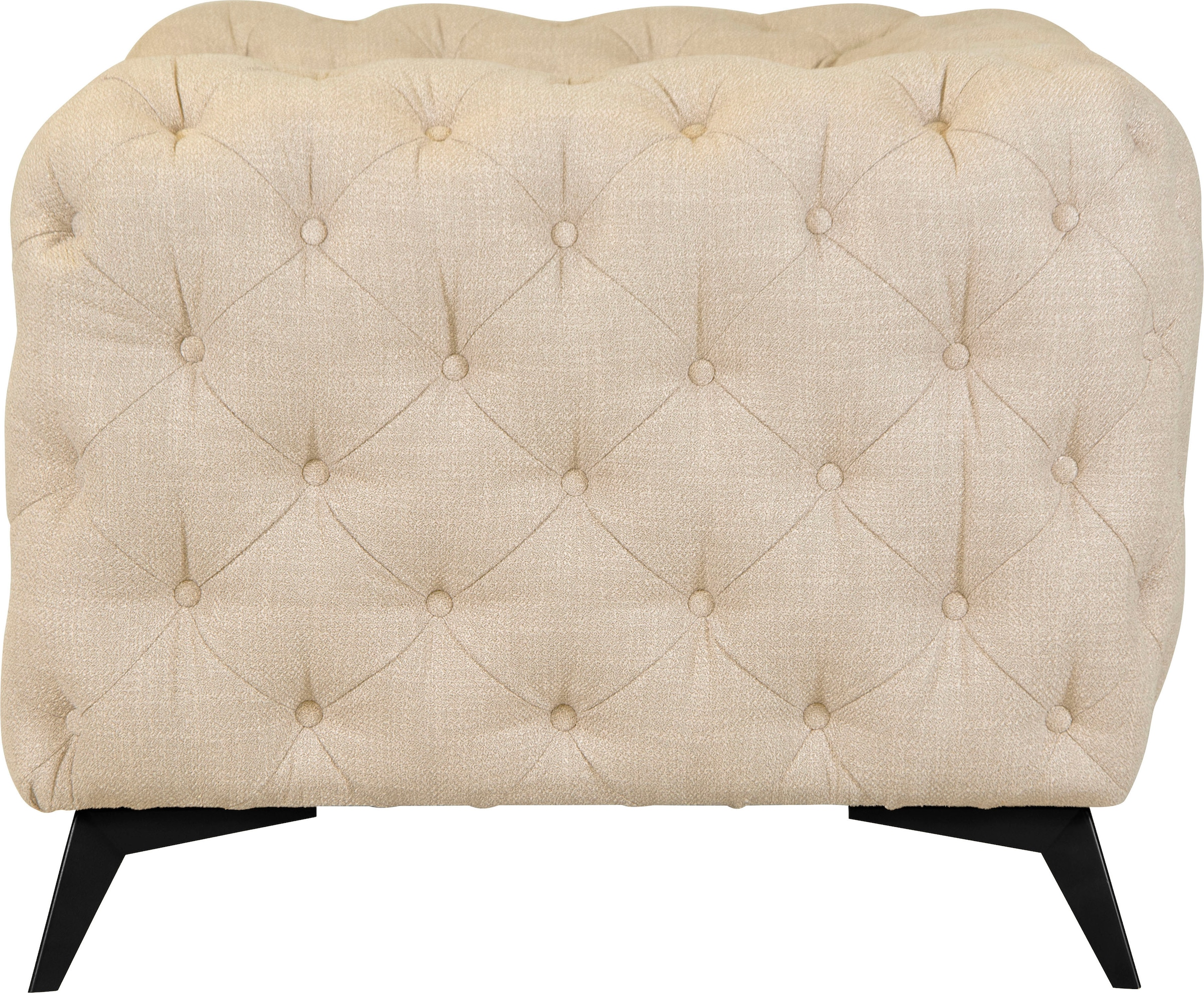 Home affaire Chesterfield-Sessel »Glynis Sessel« aufwändige Knopfheftung, moderne Chesterfield Optik, Fußfarbe wählbar