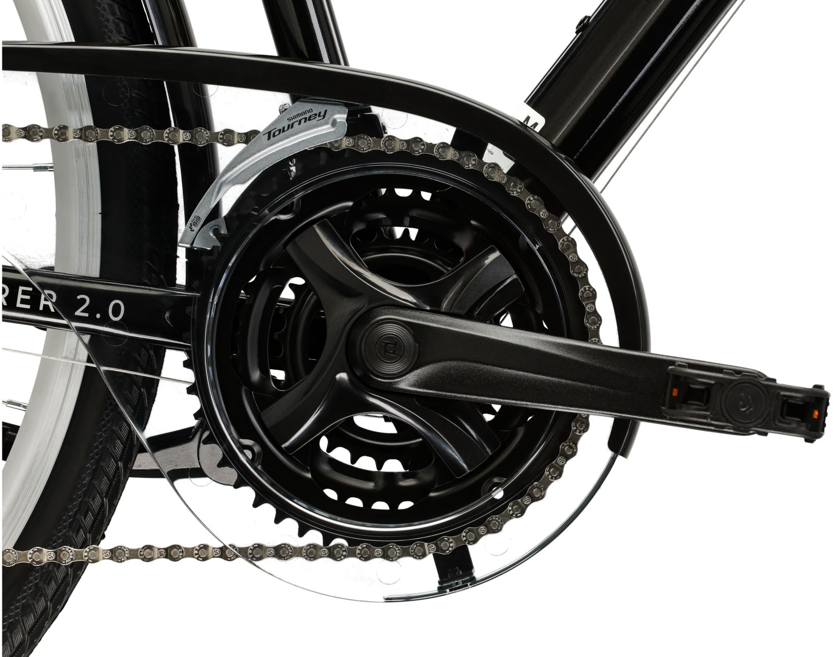 Kross Trekkingrad »Trekkingrad Explorer 2.0 schwarz 21 Gänge«, 21 Gang, Shimano, ACERA M3020 Schaltwerk