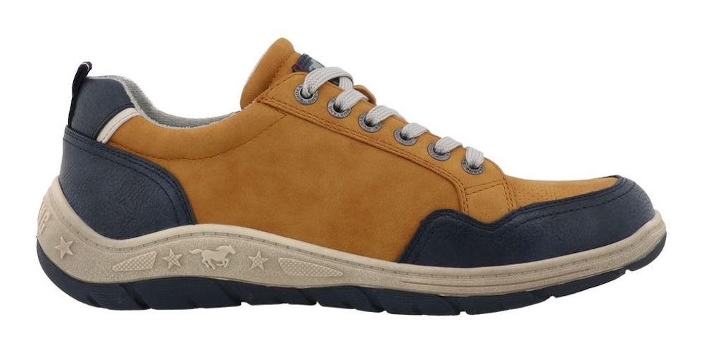 Mustang Shoes Sneaker »Benedetto«  Halbschuh, Schnürschuh, Freizeitschuh mit markantem Kontrastbesatz