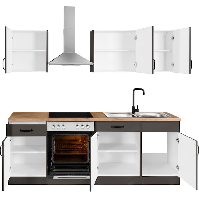 wiho Küchen Küchenzeile »Erla«, ohne E-Geräte, Breite 220 cm online kaufen