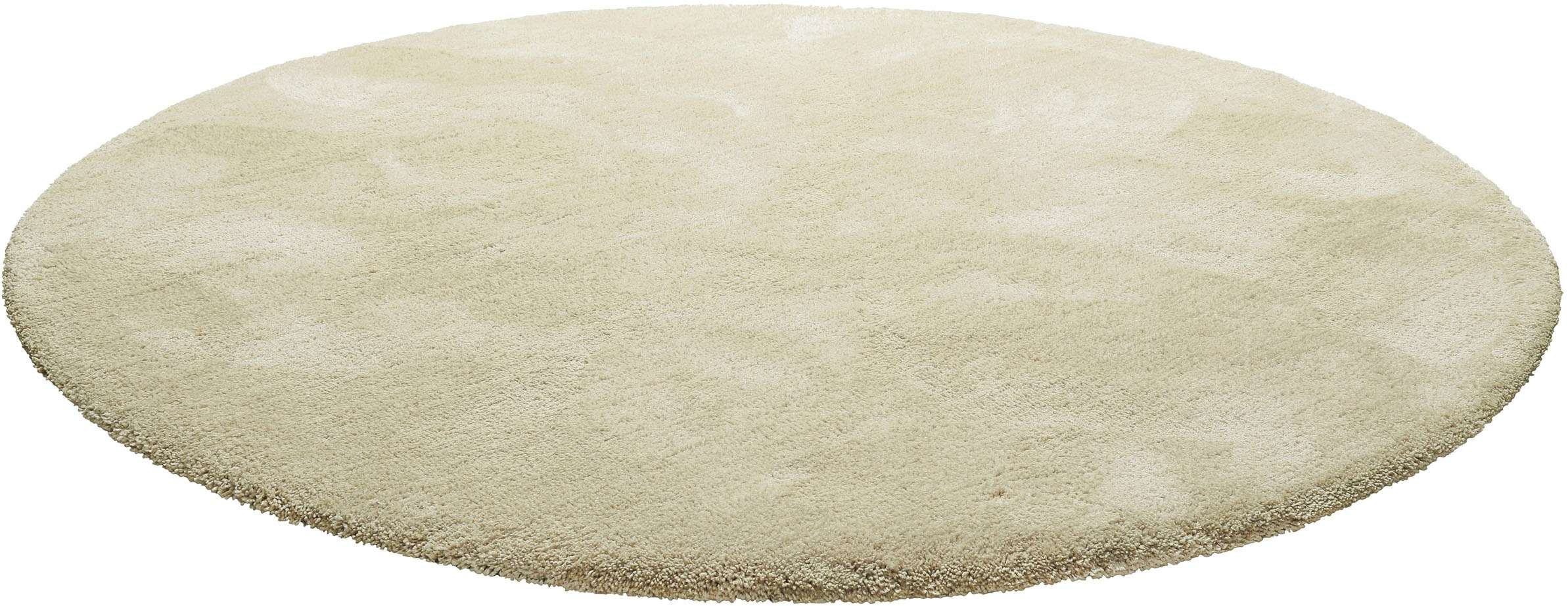 Homie Living Teppich »Pisa«, rund, 25 mm Höhe, Hochflor, Microfaser, uni, w günstig online kaufen