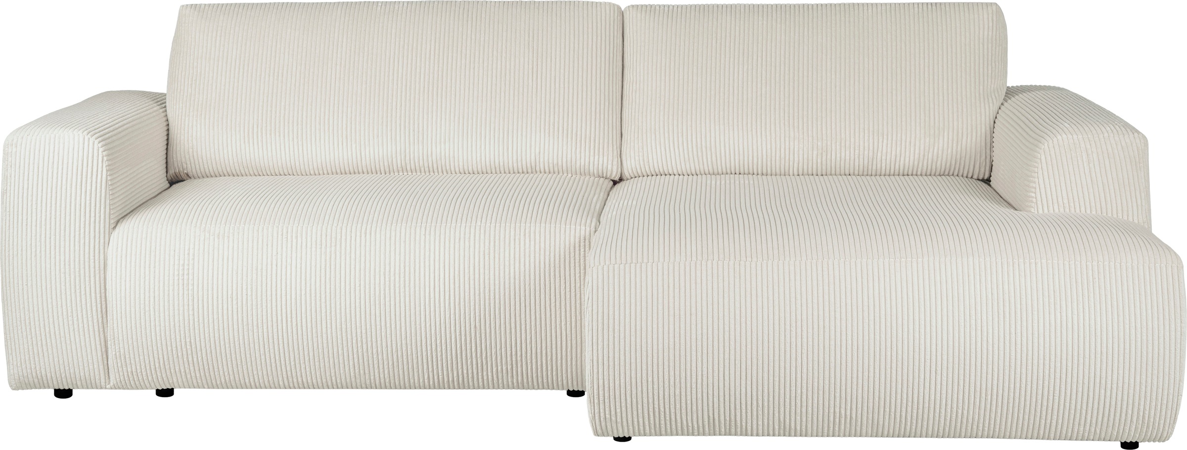 Home affaire Schlafsofa »Noord Schlafecksofa, Breite 250 cm« Cord, Struktur günstig online kaufen