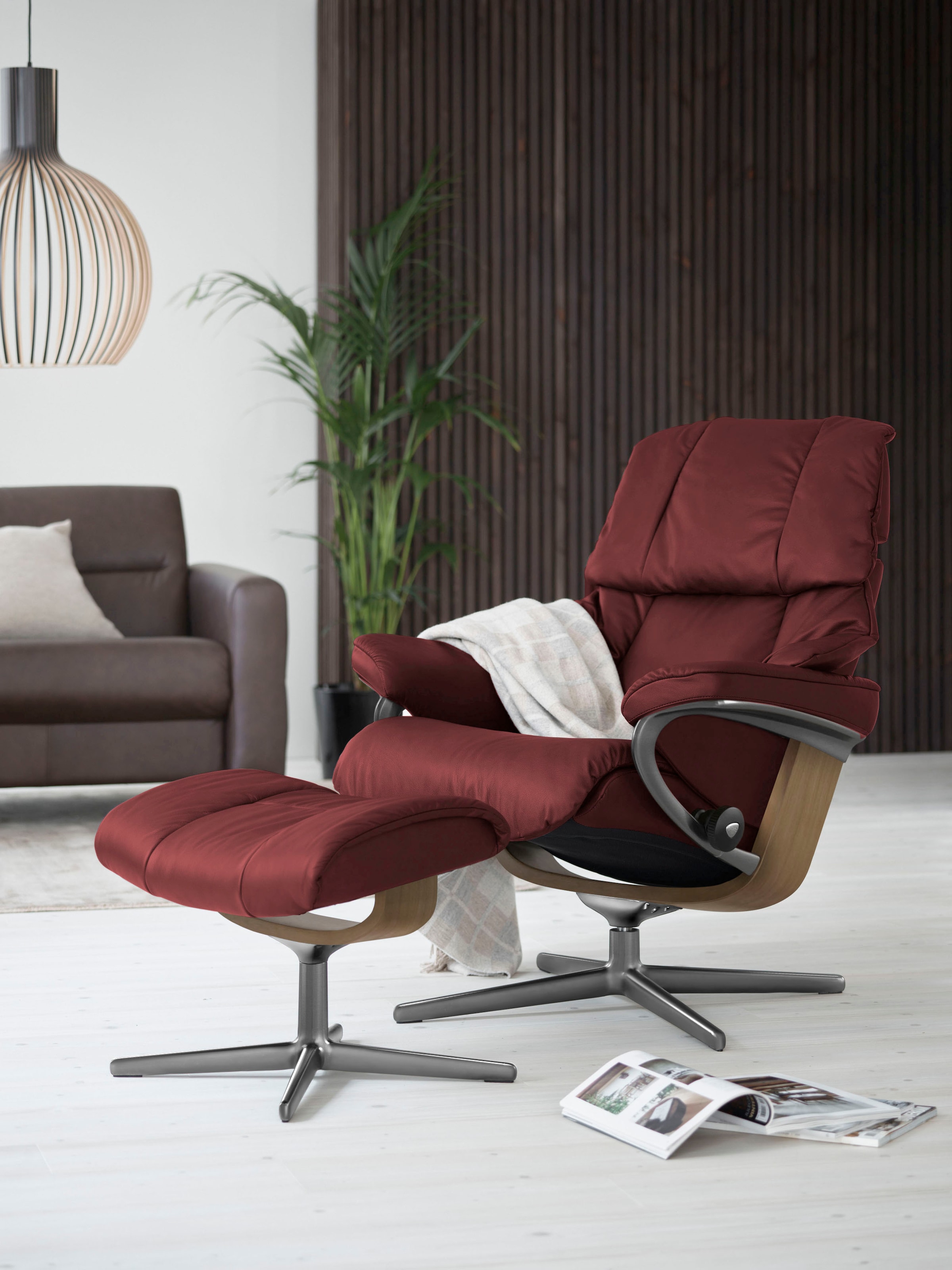Stressless® Relaxsessel »Reno«, (Set, Relaxsessel mit Hocker), mit Hocker, günstig online kaufen