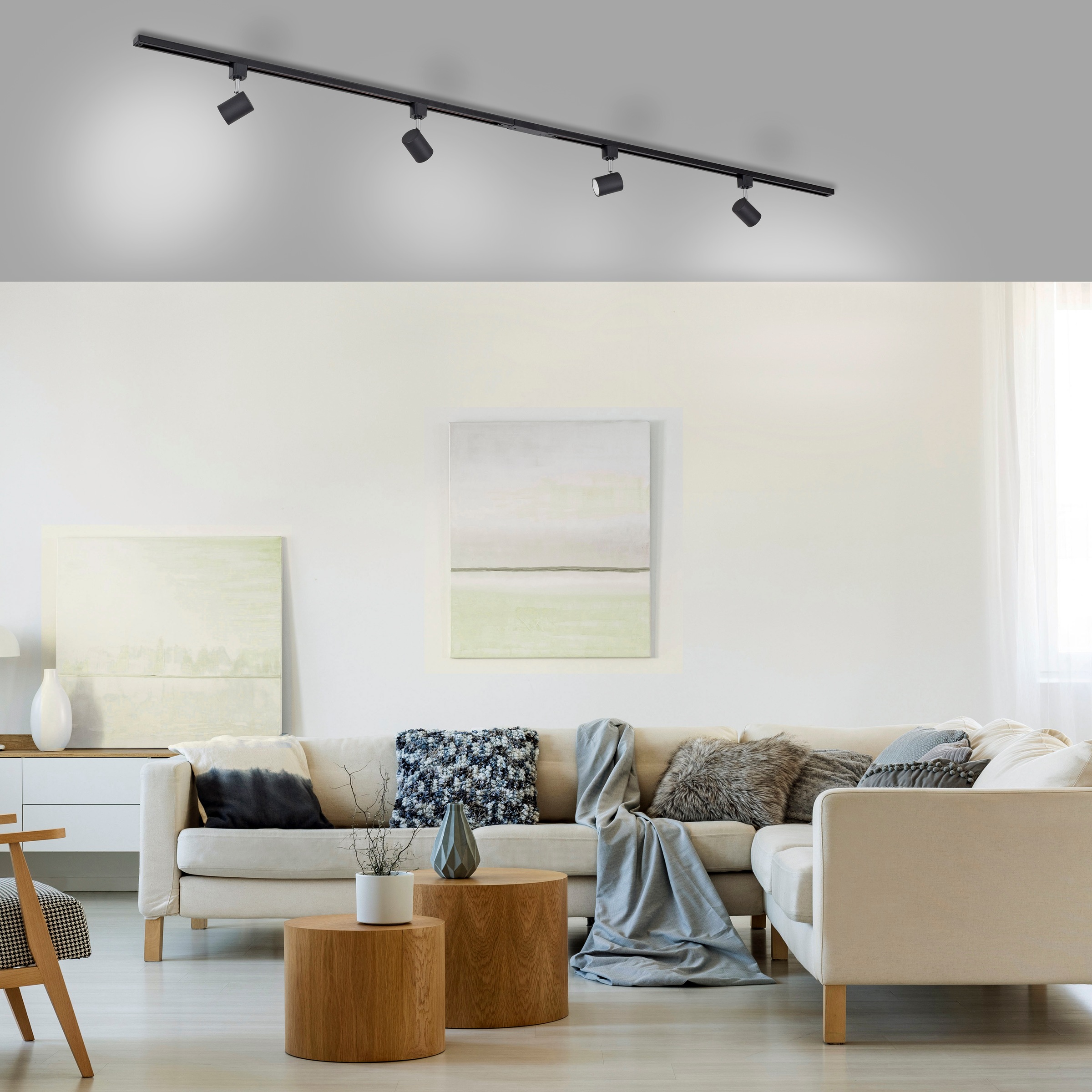 JUST LIGHT Deckenleuchte »TARIK«, 4 flammig, Leuchtmittel GU10   LED wechse günstig online kaufen