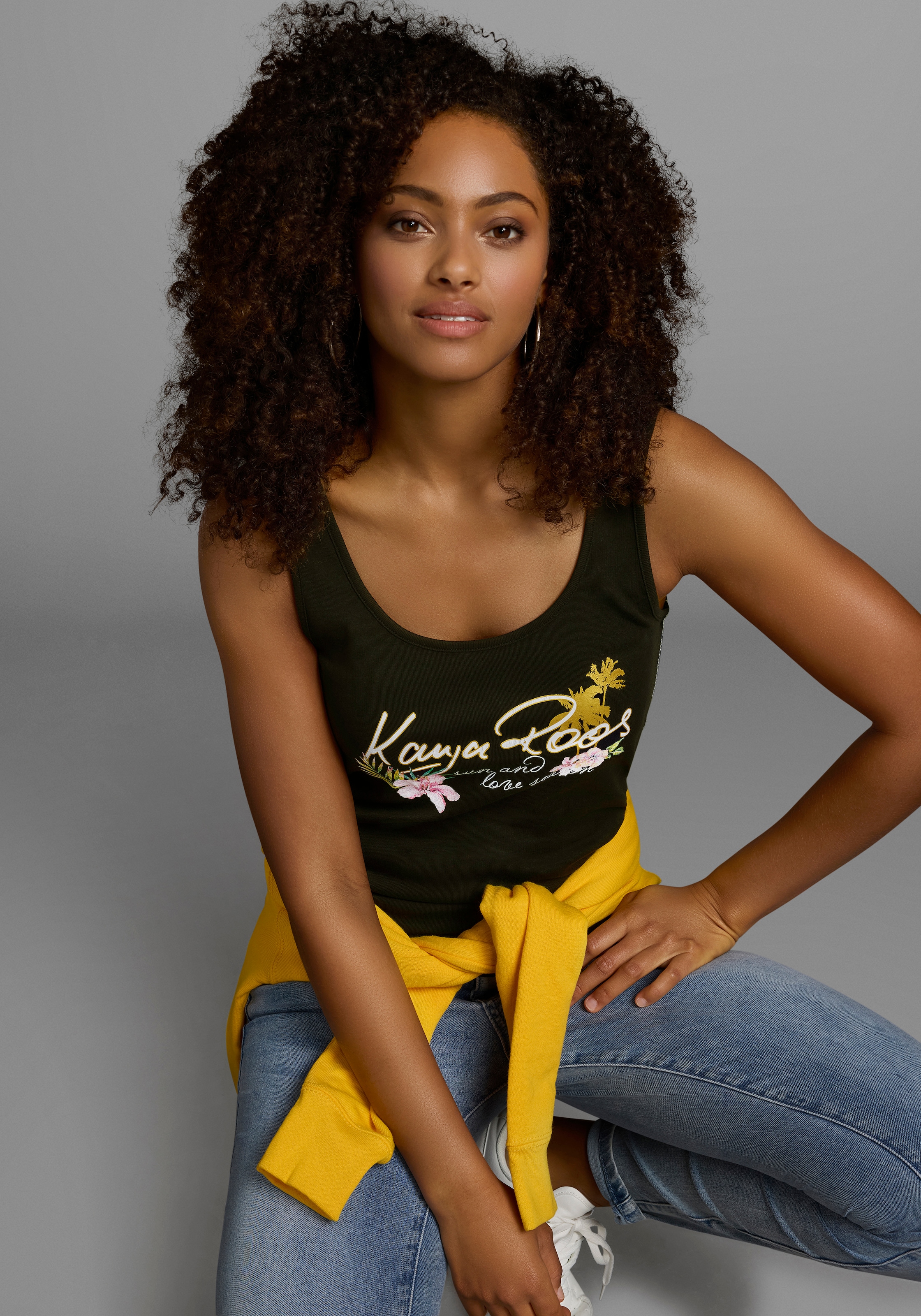 KangaROOS Tanktop, mit femininem Frontdruck