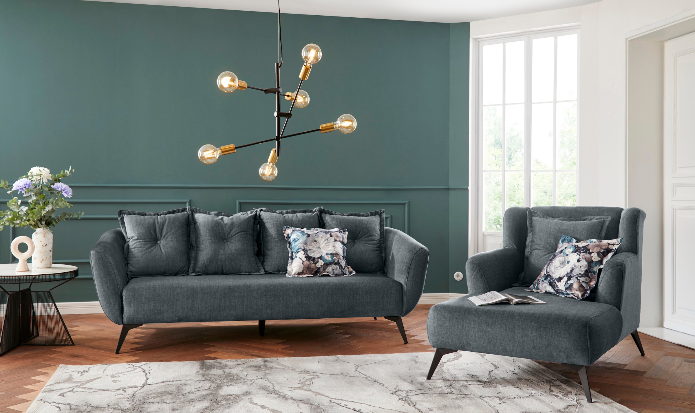 INOSIGN Loveseat »Baggio«, Zierkissen inklusive