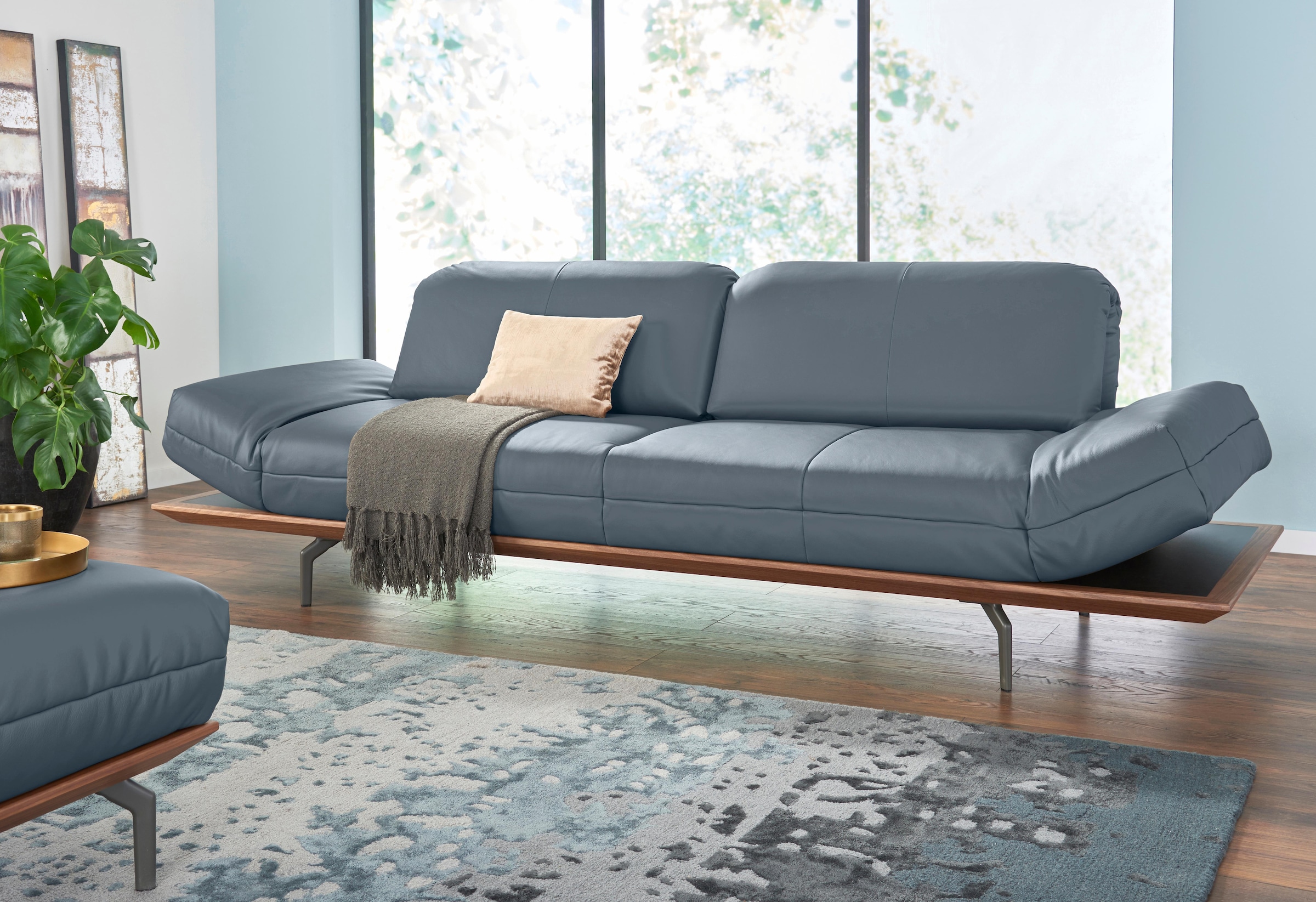 hülsta sofa 4-Sitzer Breite Eiche Qualitäten, »hs.420«, kaufen 2 Nußbaum, cm in Natur in Holzrahmen auf 252 Raten oder