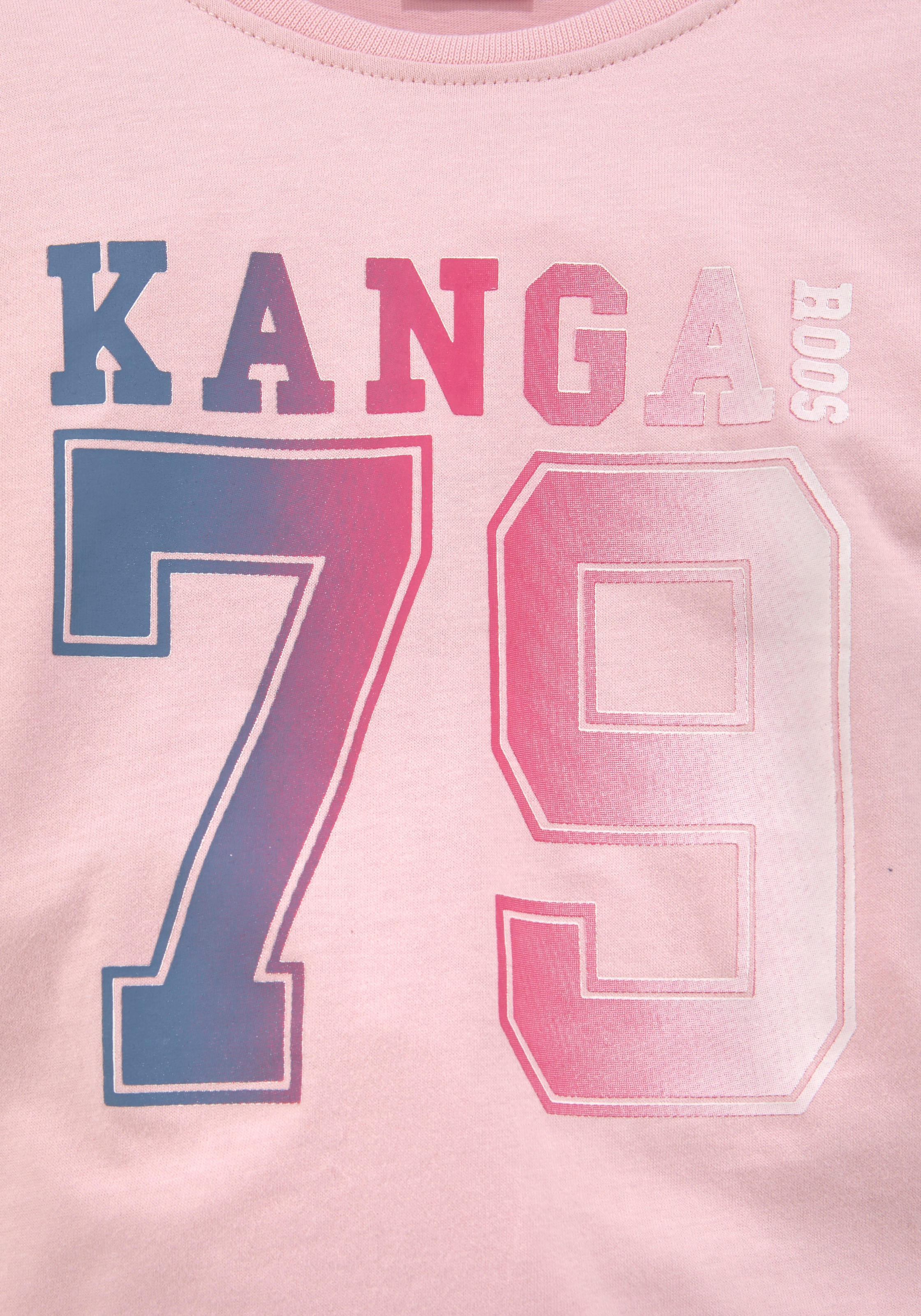 KangaROOS Langarmshirt, mit gedruckten Ärmelstreifen jetzt im %Sale