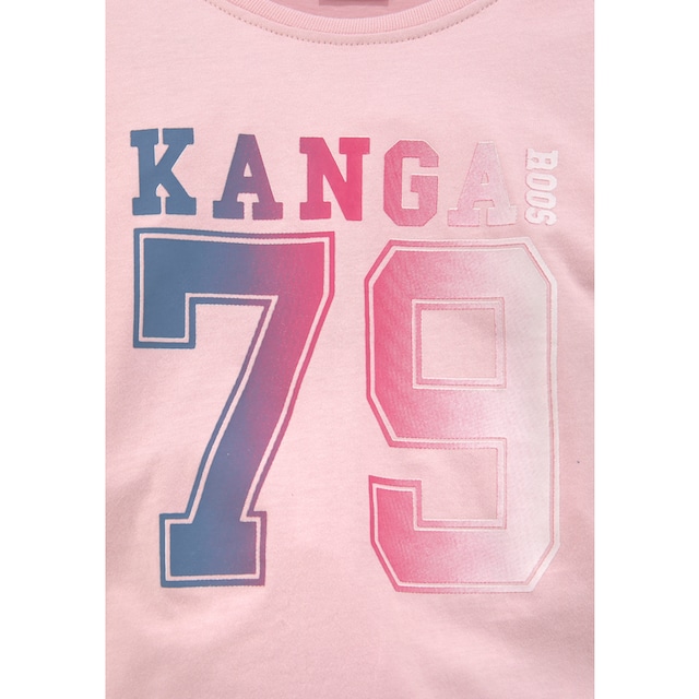 Ärmelstreifen gedruckten im KangaROOS Langarmshirt, mit jetzt %Sale