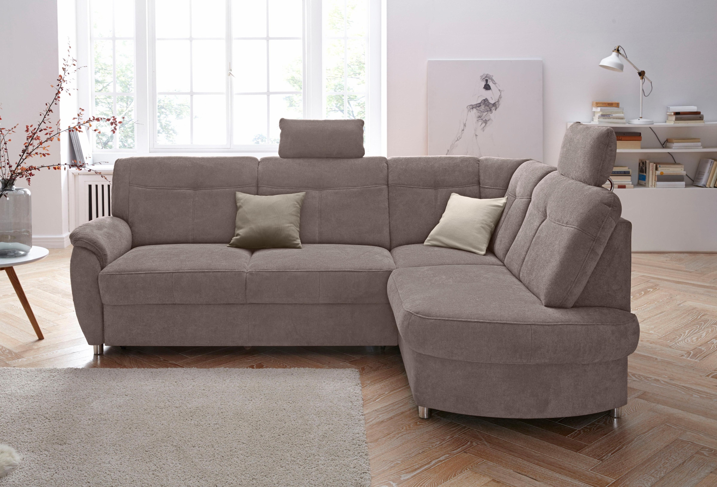 sit&more Ecksofa "Sonoma L-Form", wahlweise mit Bettfunktion und Bettkasten günstig online kaufen